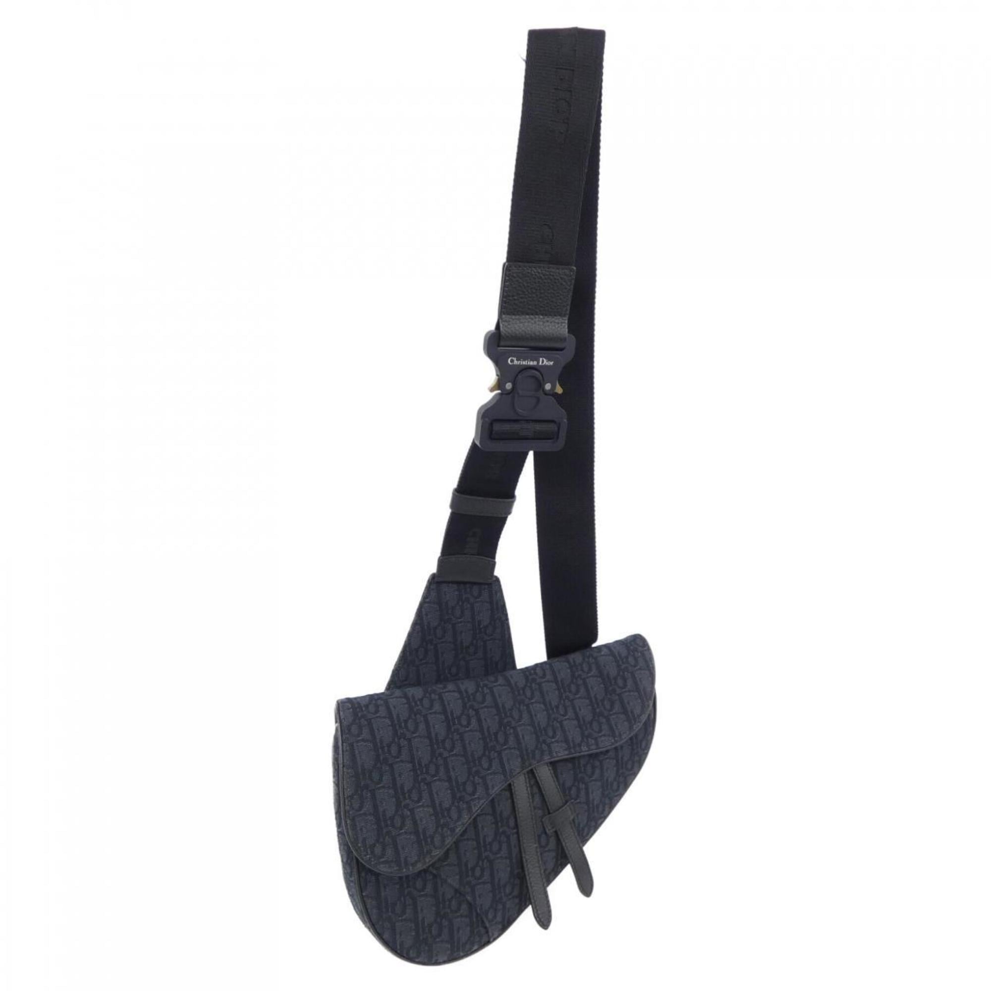 Christian Dior Black Navy Handbag (Pre-Owned)
