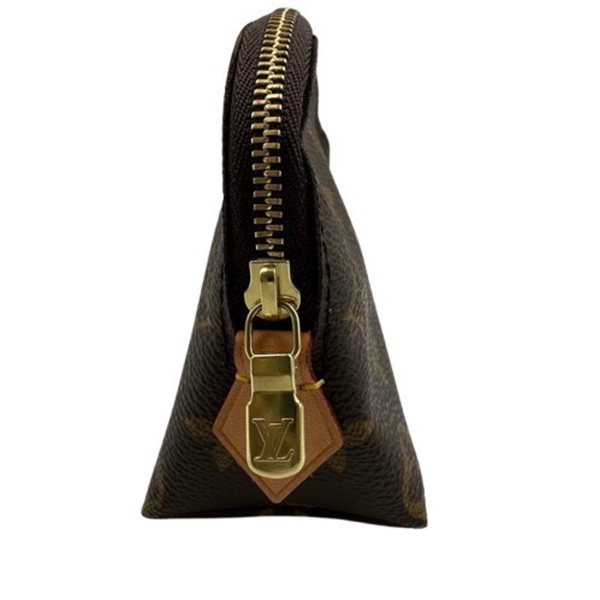 Louis Vuitton Brown Pvc Pochette Pouch (Pre-Owned)