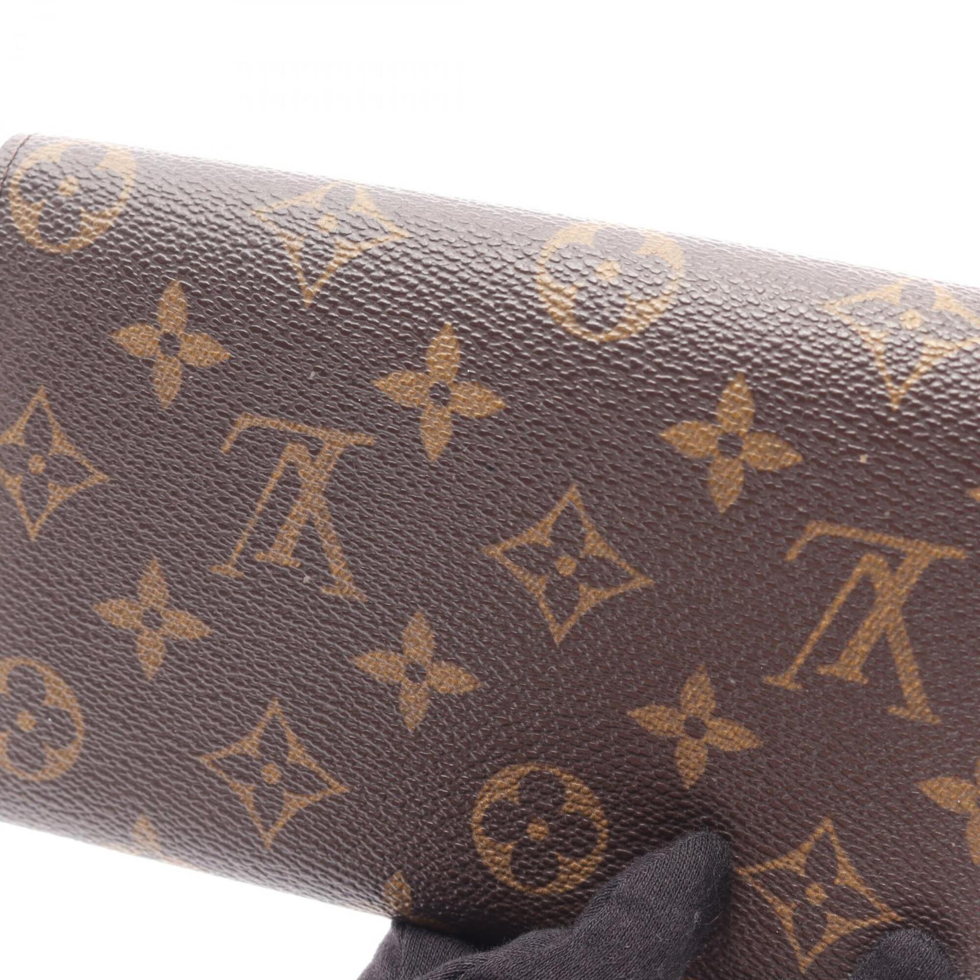 Louis Vuitton Monogram Brown Canvas Pvc Long Wallet (Bi-Fold) (Pre-Owned)