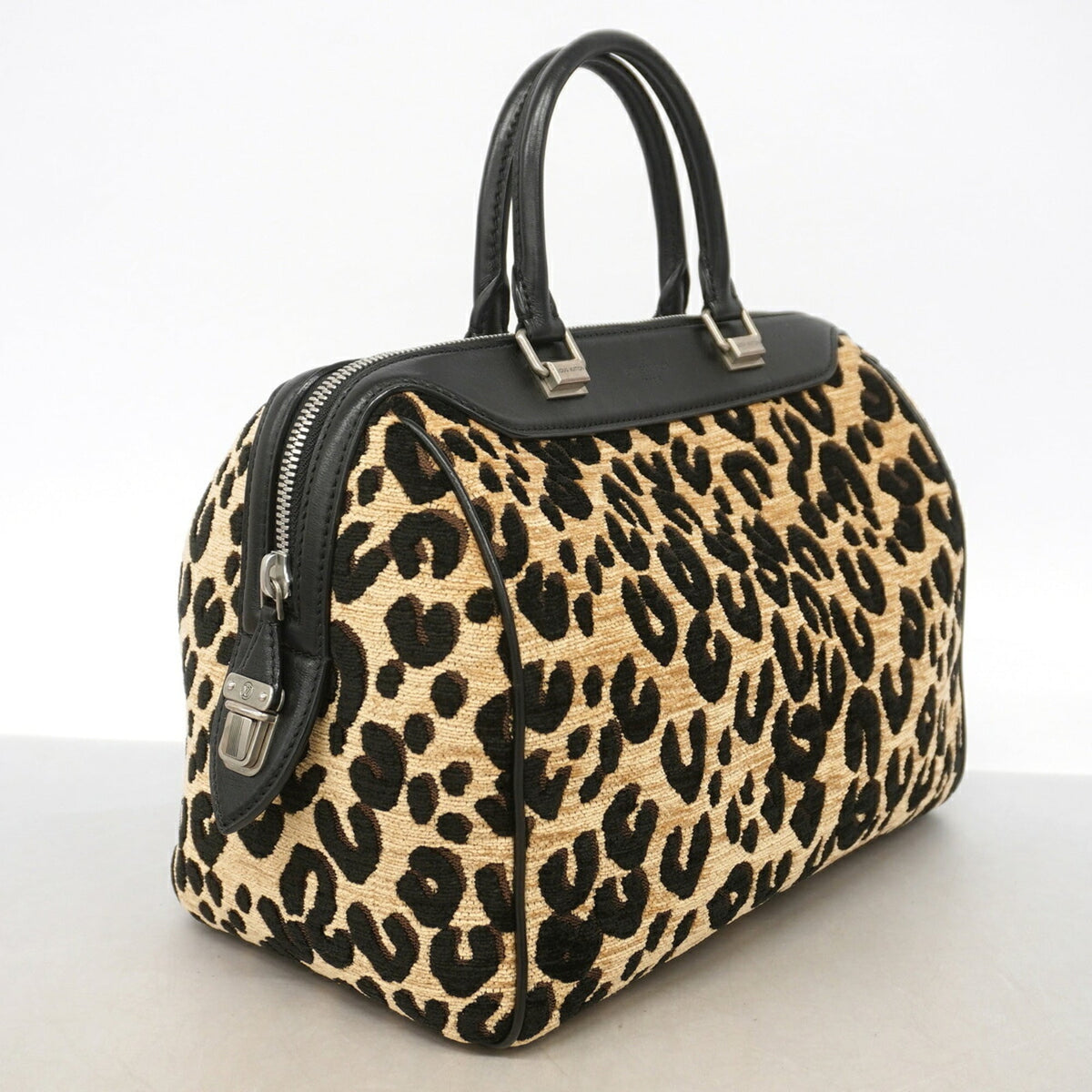 Louis Vuitton Beige Black Handbag (Pre-Owned)