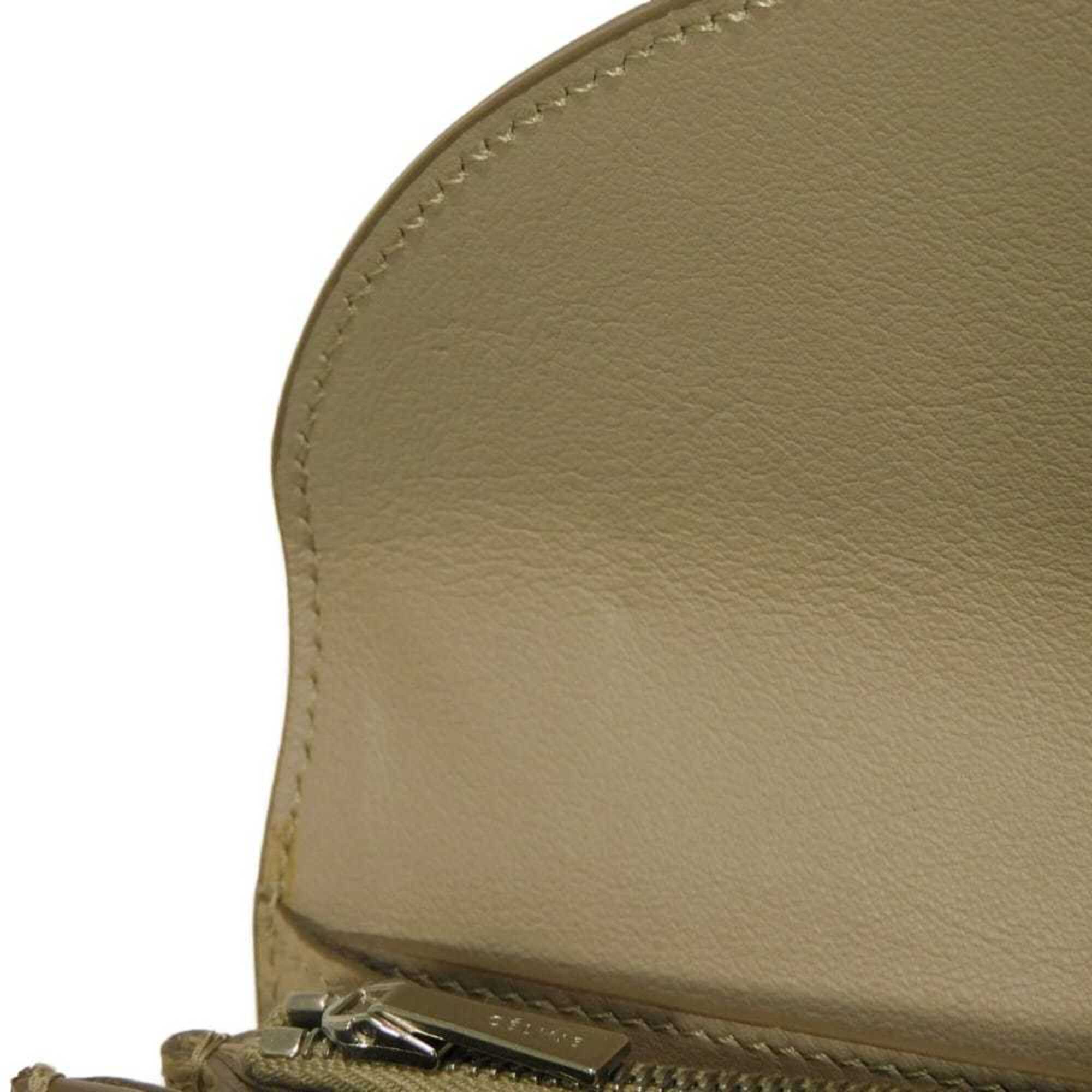 Celine Beige Leather Long Wallet (Bi-Fold) (Pre-Owned)