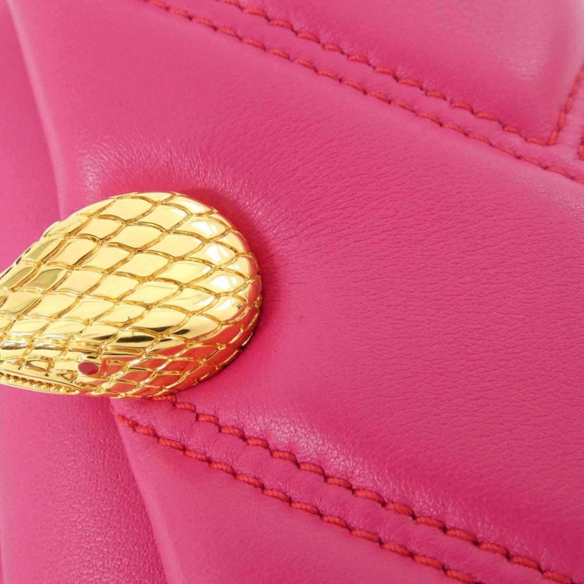 Bvlgari Pink Leather Shoulder Bag (Pre-Owned)