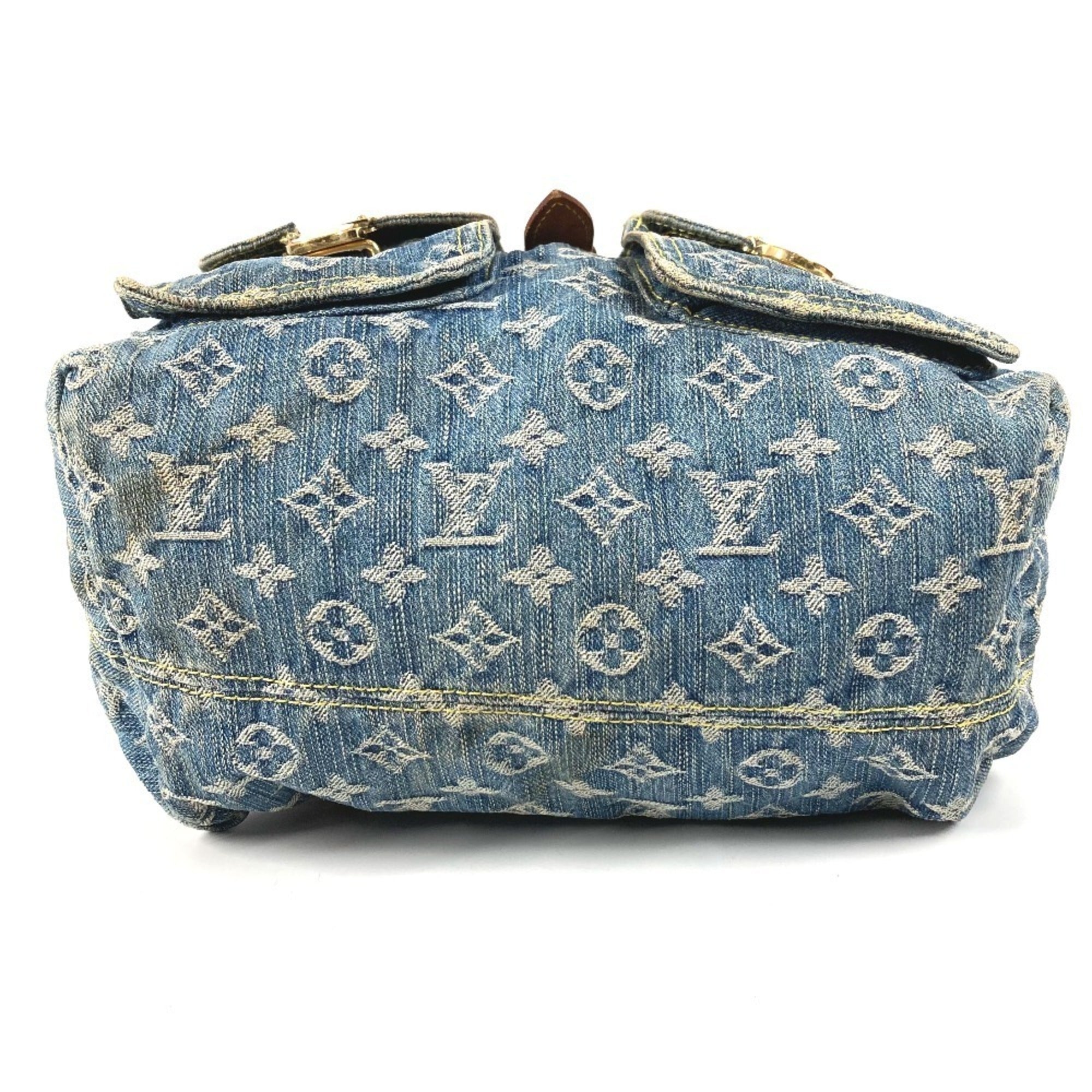 Louis Vuitton Blue Monogram Denim Backpack (Pre-Owned)
