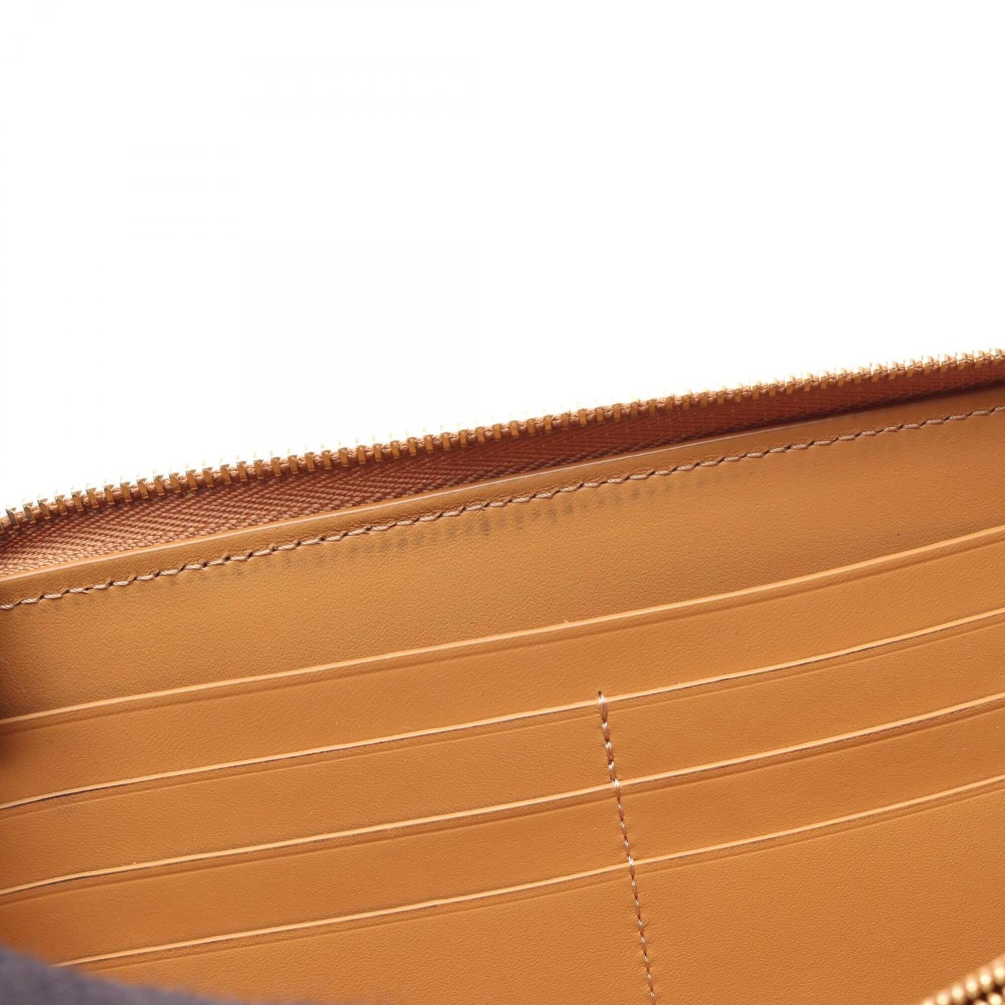 Loewe Beige Brown Ivory Leather Long Wallet (Bi-Fold) (Pre-Owned)