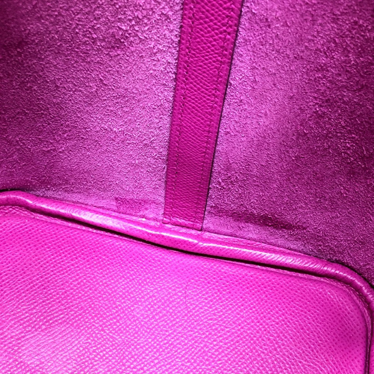 Hermes Purple Epsom Leather Handbag Tote Bag (Pre-Owned)