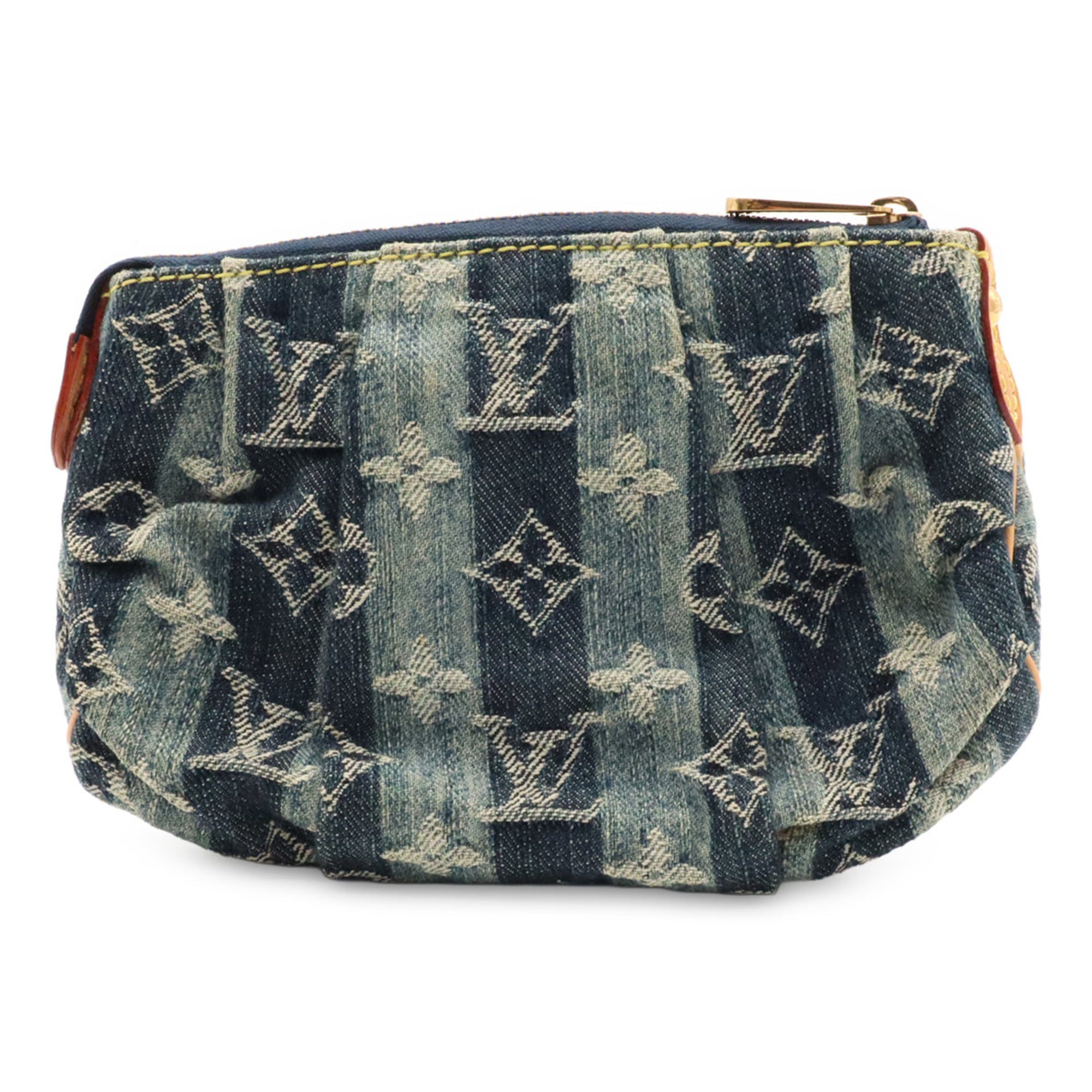 Louis Vuitton Blue Monogram Monogram Denim Handbag Pouch (Pre-Owned)