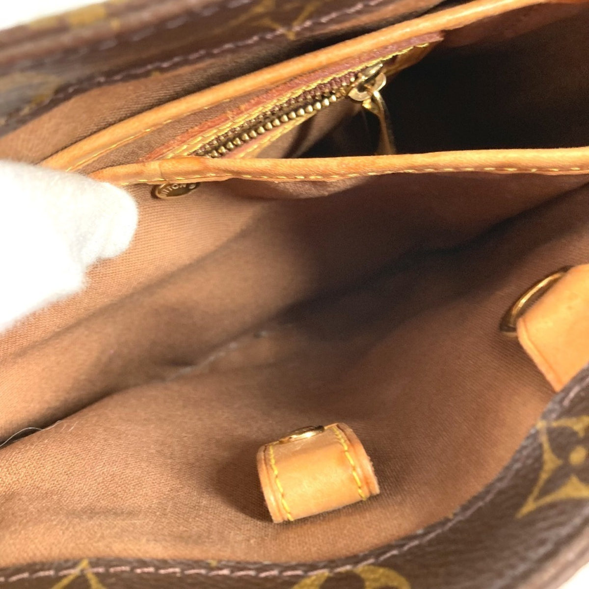 Louis Vuitton Brown Monogram Handbag Tote Bag (Pre-Owned)