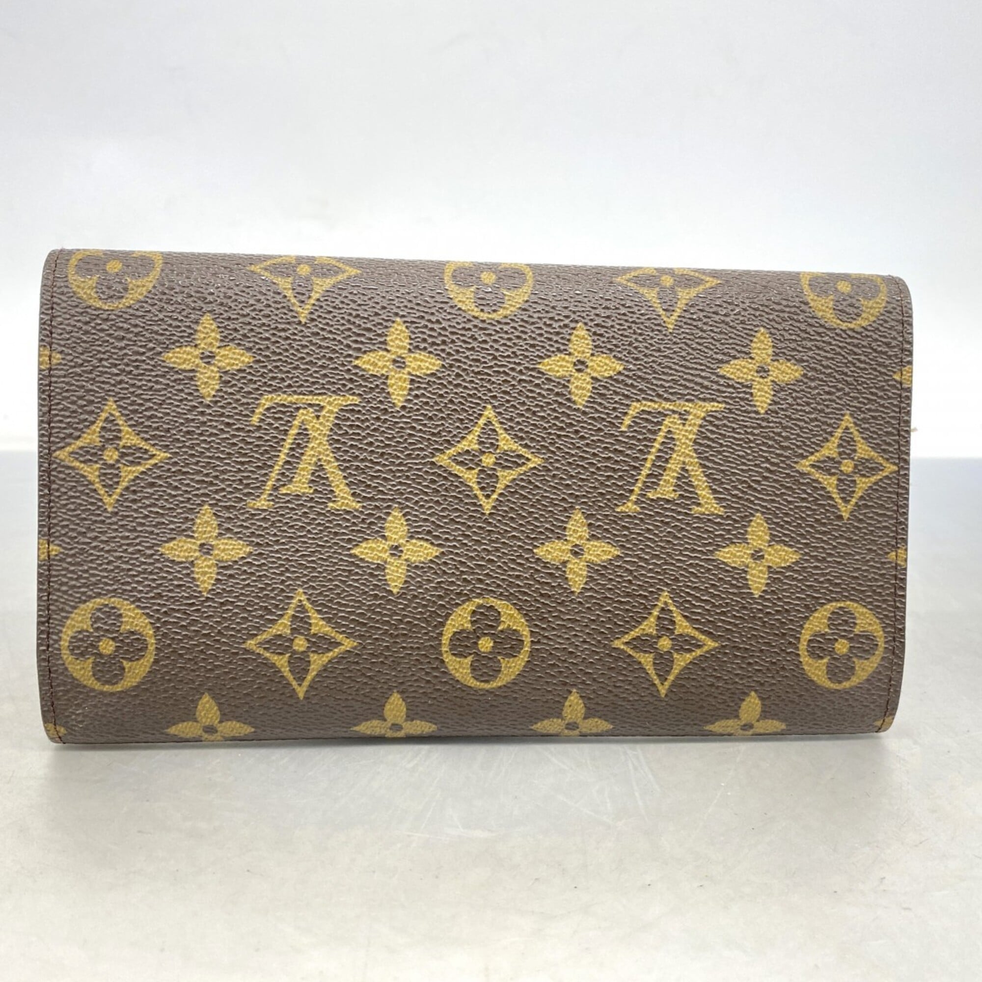Louis Vuitton Brown Long Wallet (Tri-Fold) (Pre-Owned)