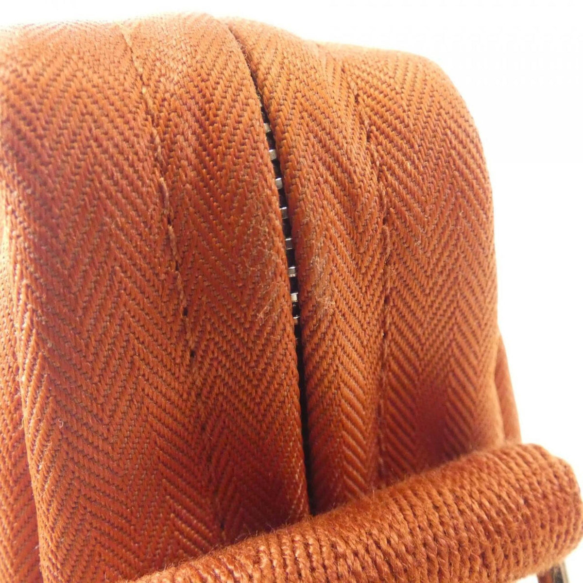 Hermes Acapulco Brique Toile Chevron Pochette Shoulder Bag (Pre-Owned)