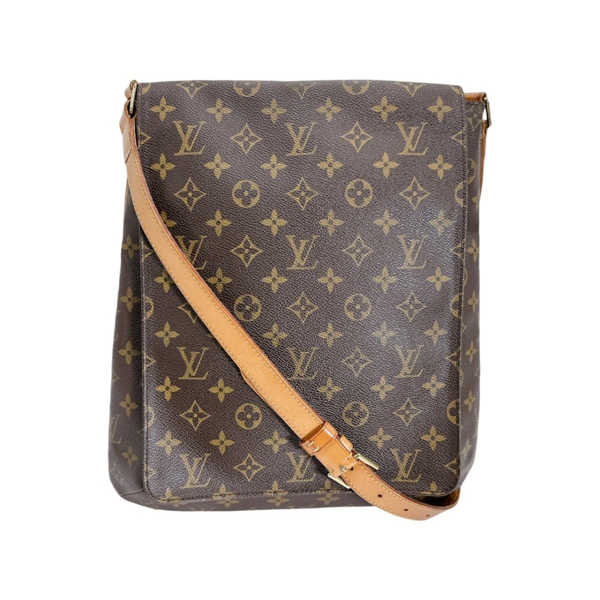 Louis Vuitton Brown Monogram Canvas Shoulder Bag (Pre-Owned)