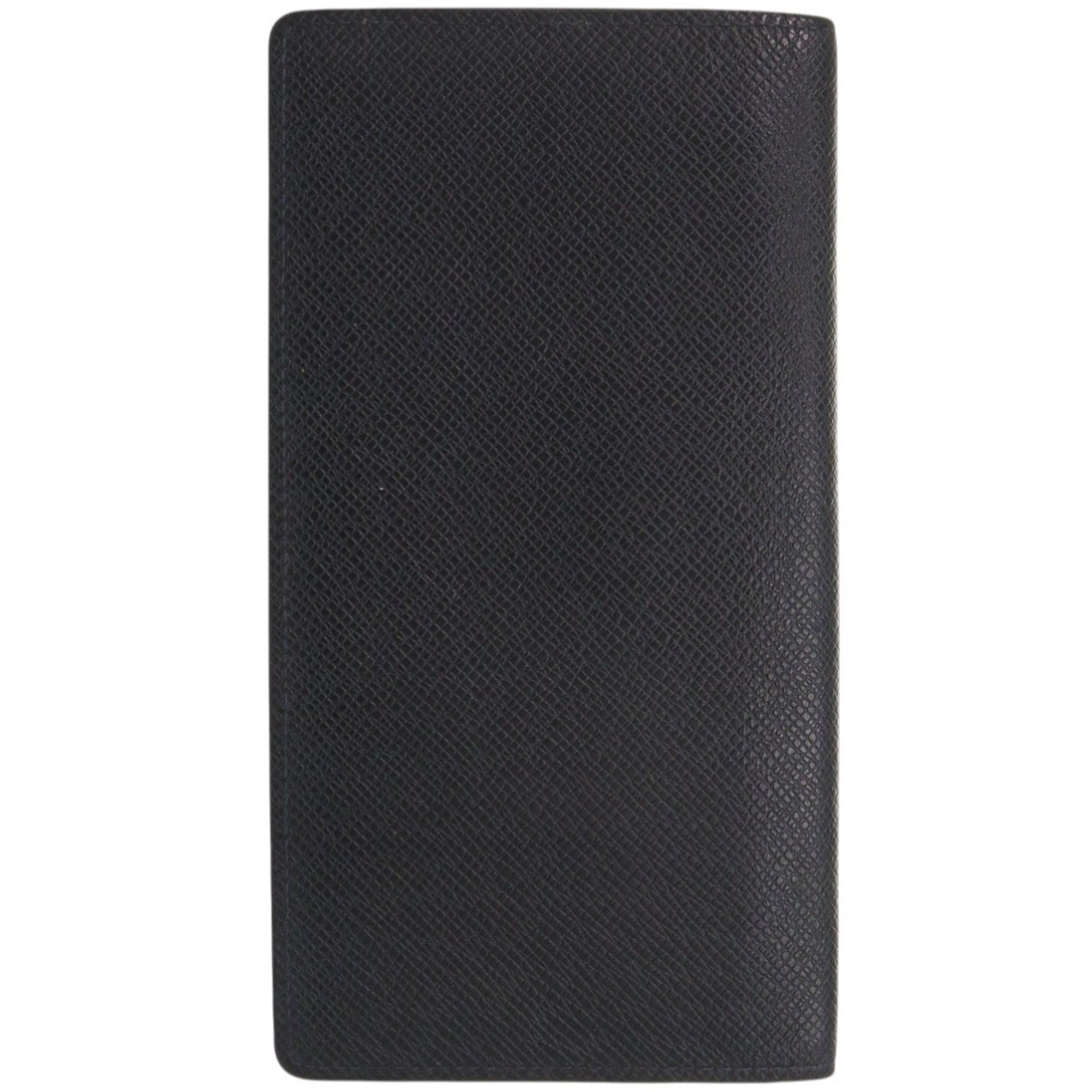 Louis Vuitton Navy Taiga Leather Long Wallet (Bi-Fold) (Pre-Owned)