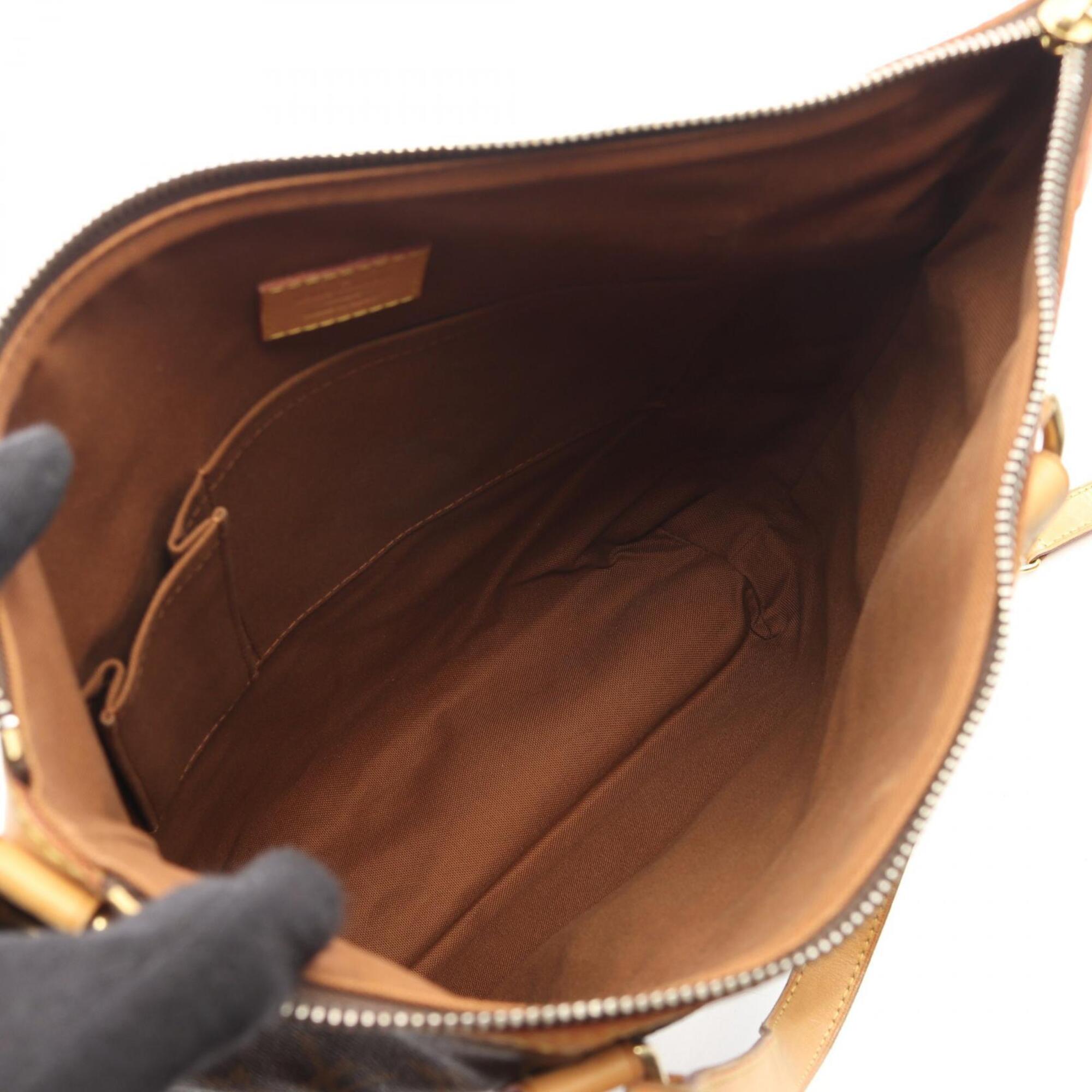 Louis Vuitton Brown Coated Canvas Pvc Monogram Leather Handbag (Pre-Owned)