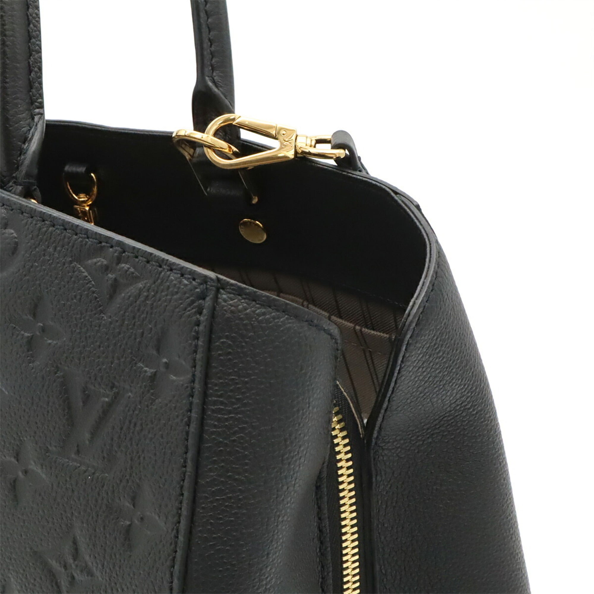 Louis Vuitton Black Noir Monogram Empreinte Handbag Shoulder Bag Tote Bag (Pre-Owned)