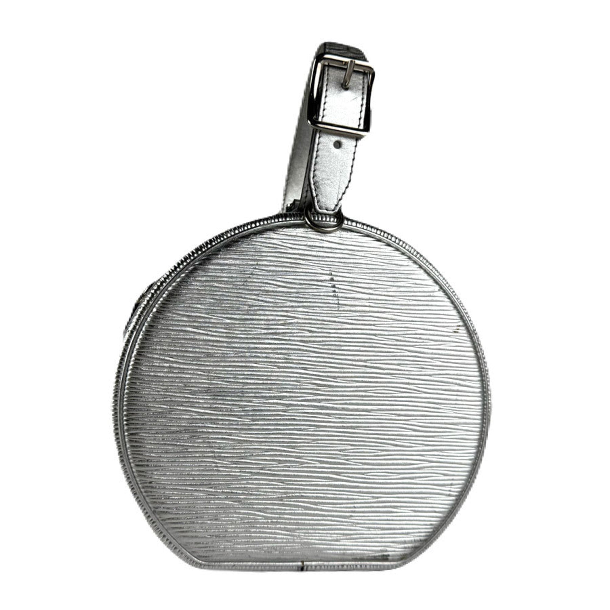 Louis Vuitton Silver Epi Leather Handbag Shoulder Bag (Pre-Owned)