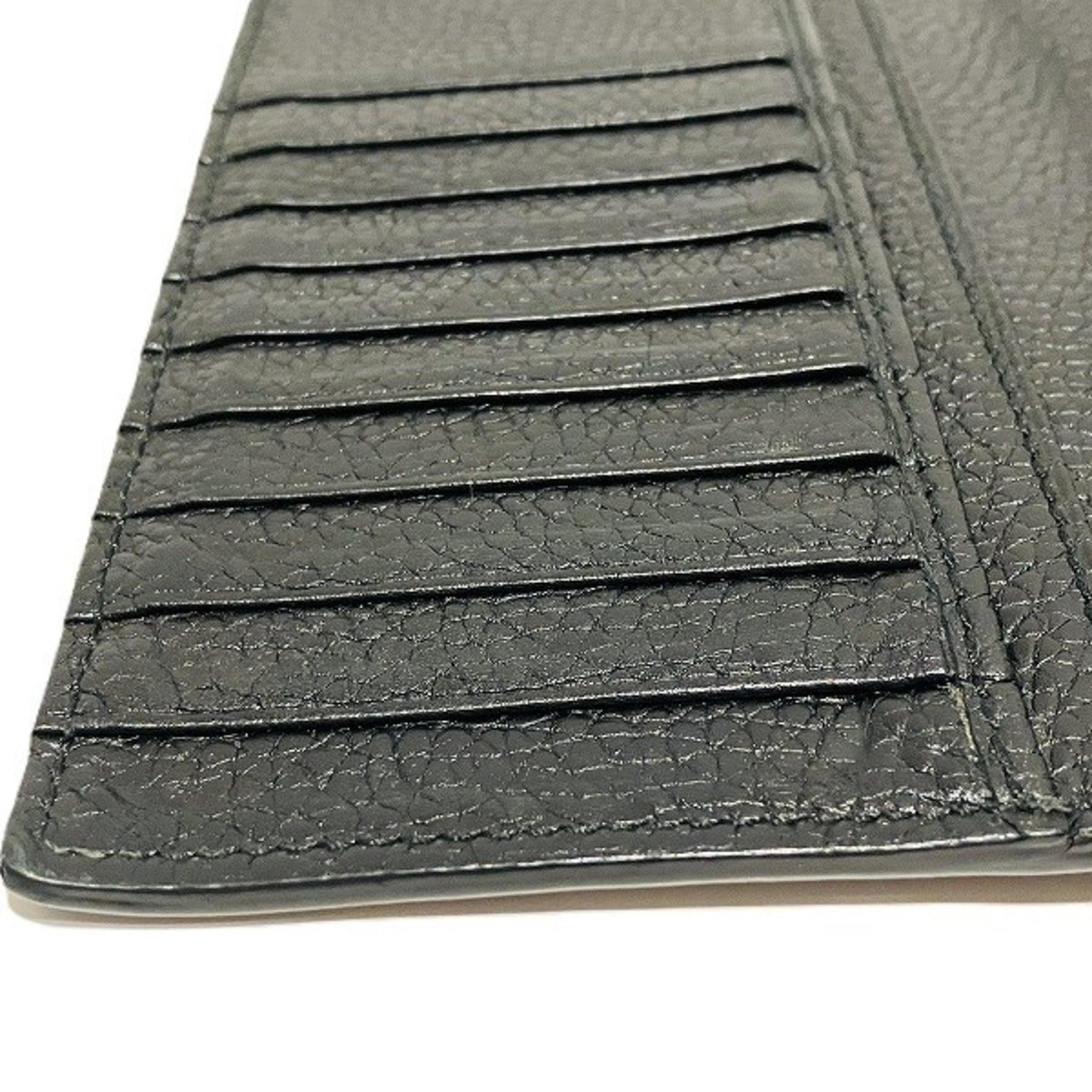 Gucci Black Leather Long Bill Wallet (Bi-Fold) (Pre-Owned)