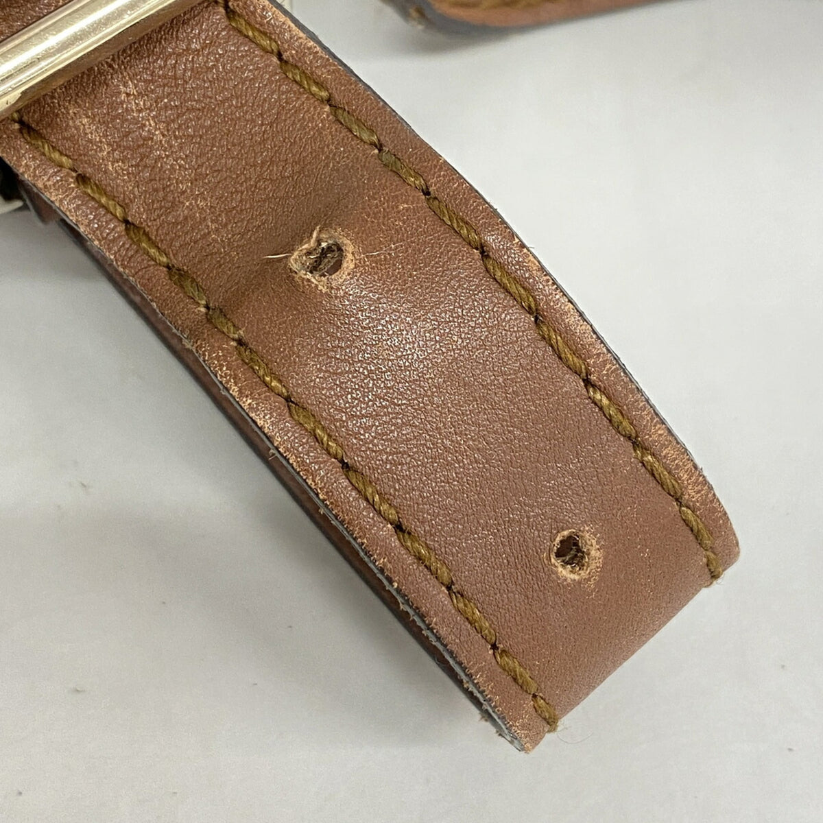 Gucci Brown Leather Shoulder Bag (Pre-Owned)