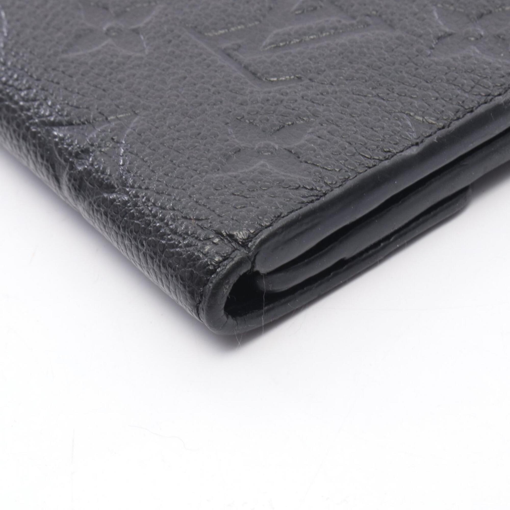 Louis Vuitton Black Noir Monogram Empreinte Leather Wallet (Tri-Fold) (Pre-Owned)