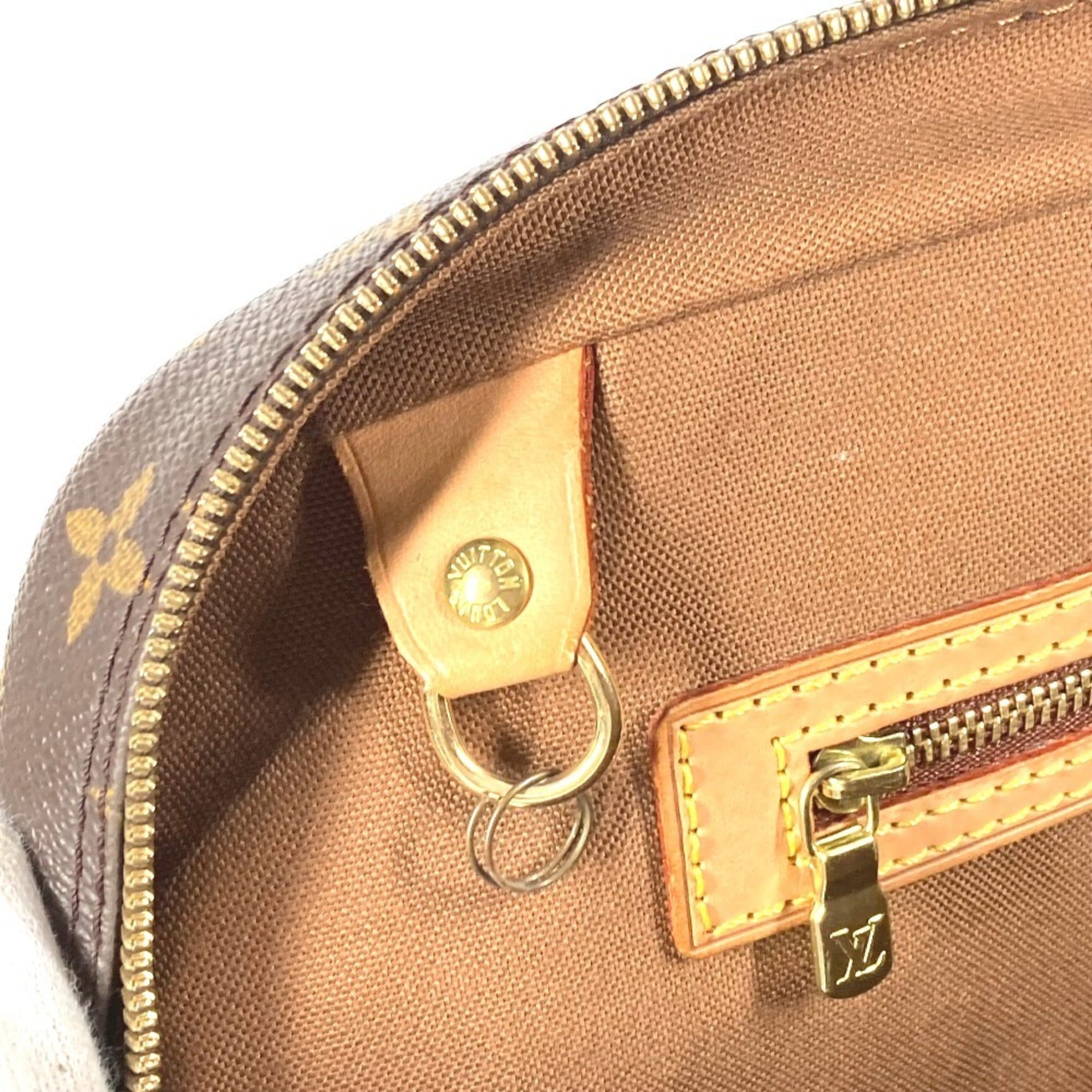 Louis Vuitton Brown Monogram Canvas Handbag Tote Bag (Pre-Owned)
