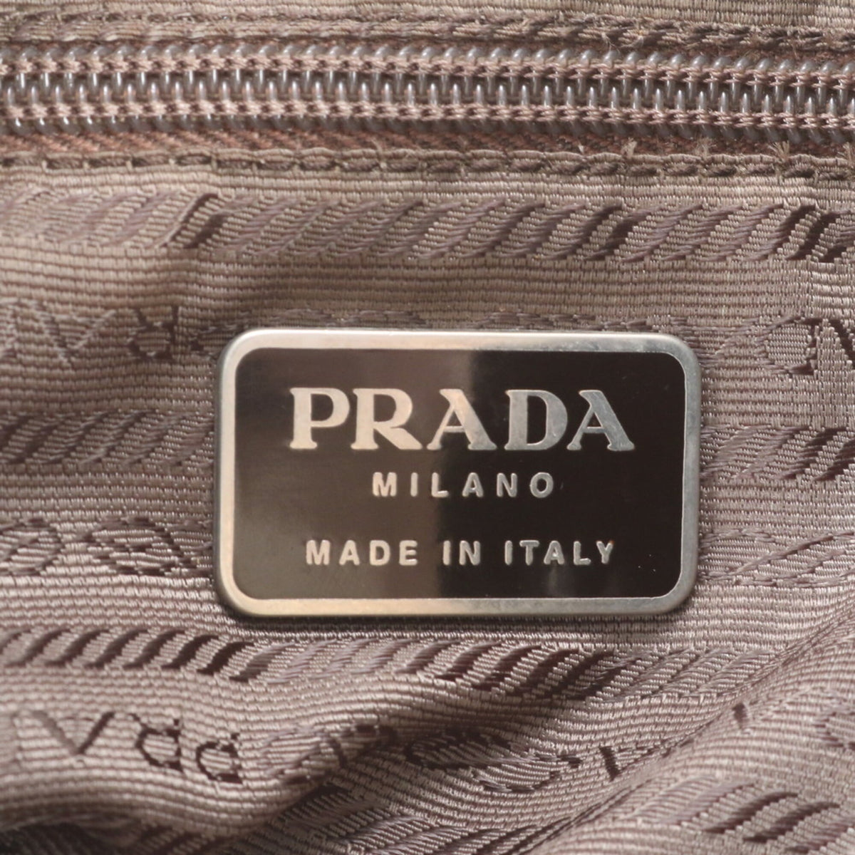 Prada Green Leather Nylon Backpack (Pre-Owned)