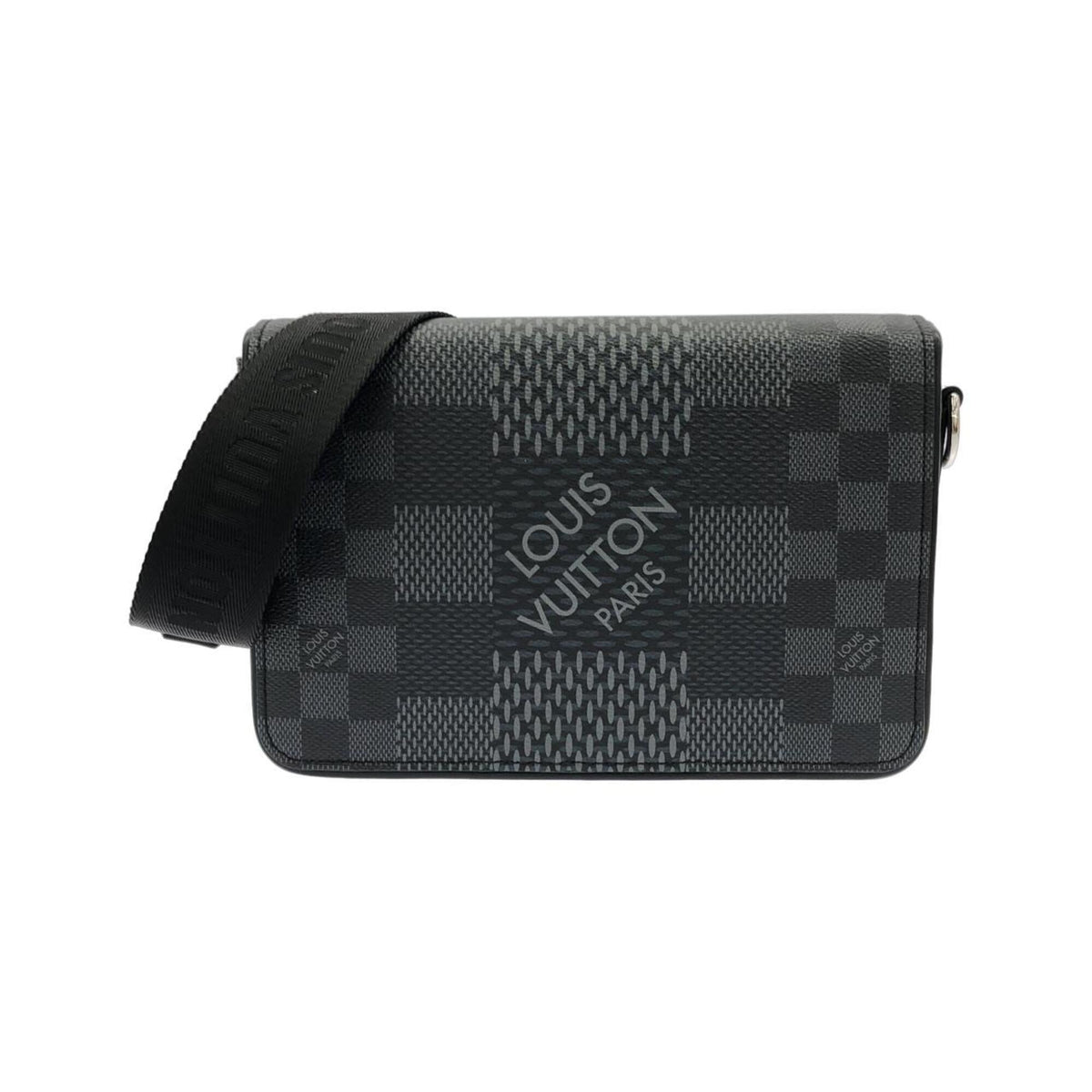 Louis Vuitton Graphite Coated Canvas Shoulder Bag (Pre-Owned)
