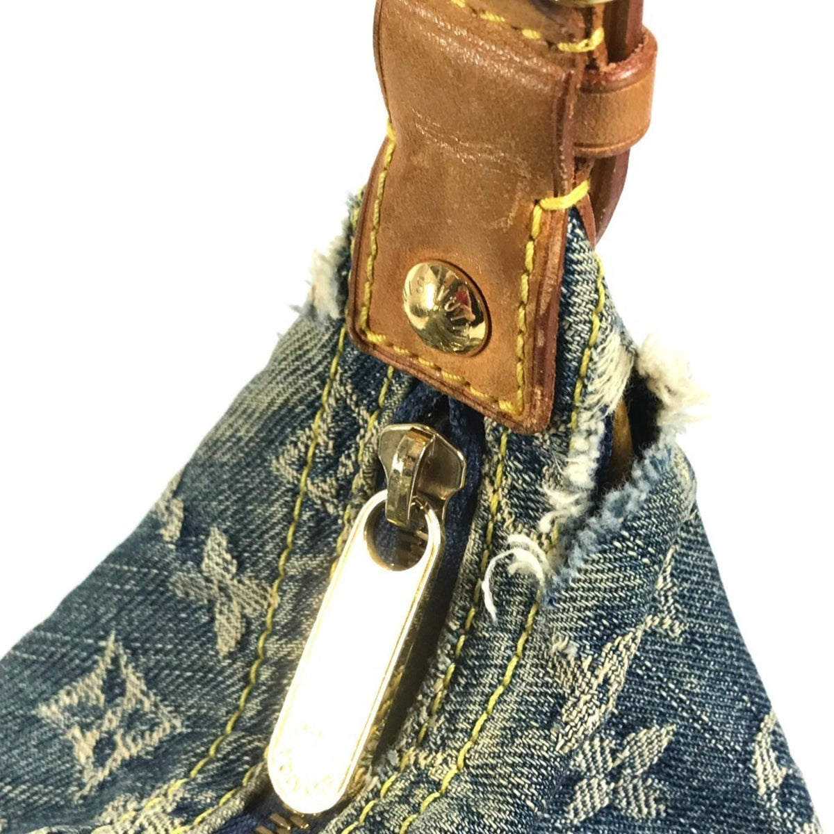 Louis Vuitton Blue Monogram Denim Shoulder Bag (Pre-Owned)