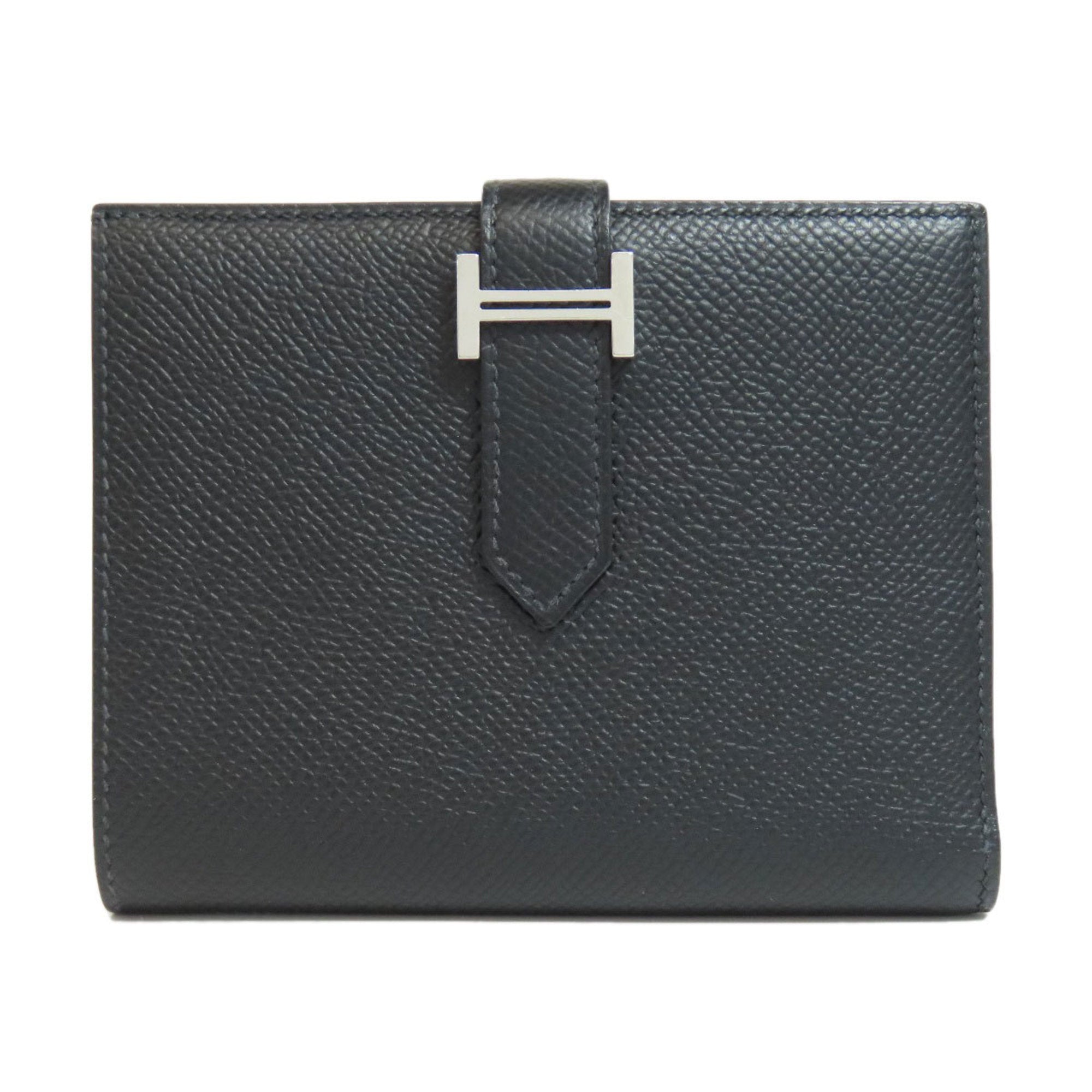 Hermes Black Epsom Leather Wallet (Bi-Fold) (Pre-Owned)