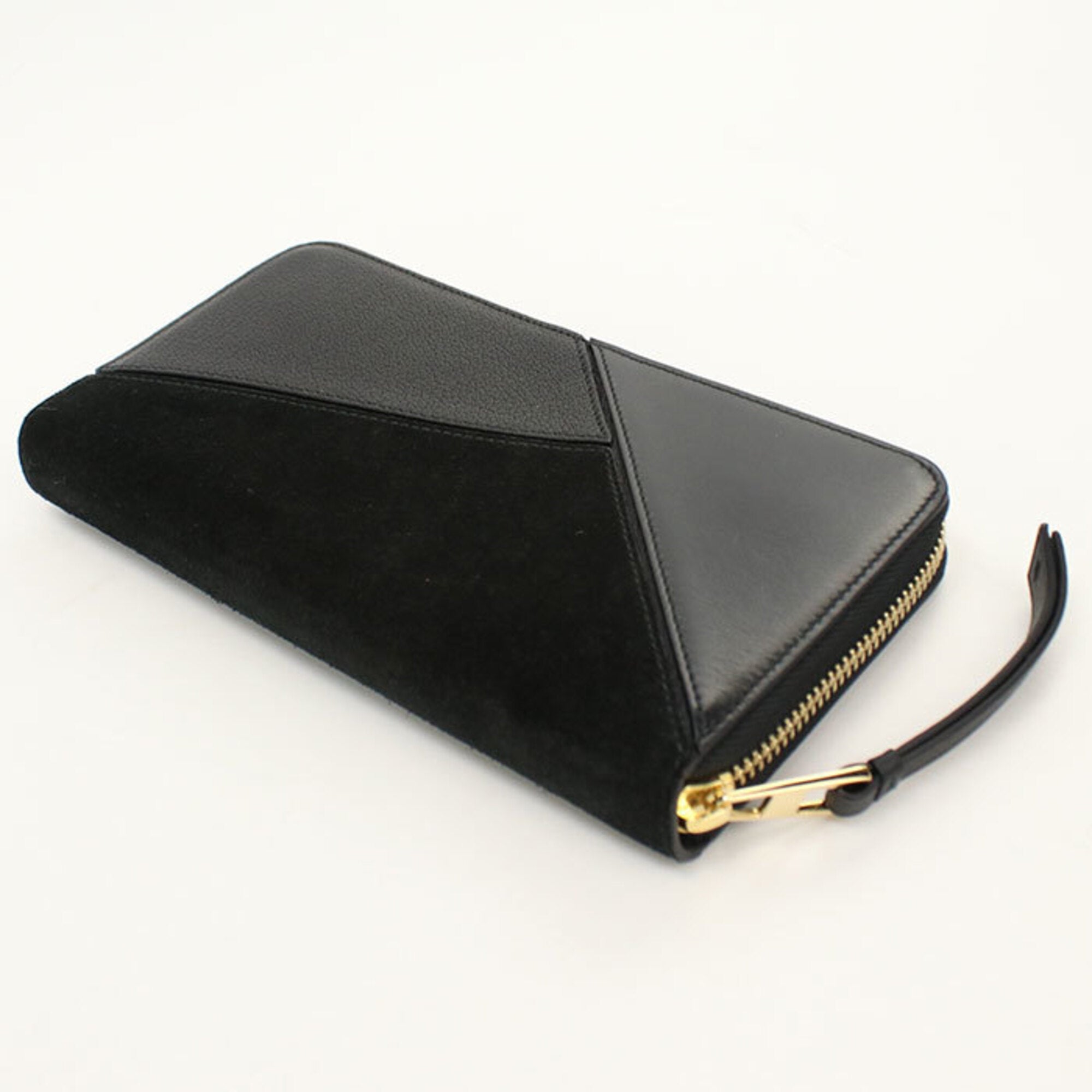 Loewe Black Leather Long Wallet (Bi-Fold) (Pre-Owned)