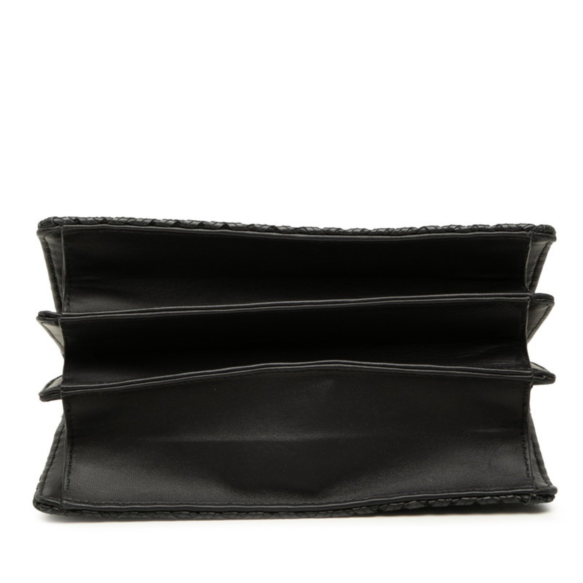 Bottega Veneta Black Leather Handbag (Pre-Owned)