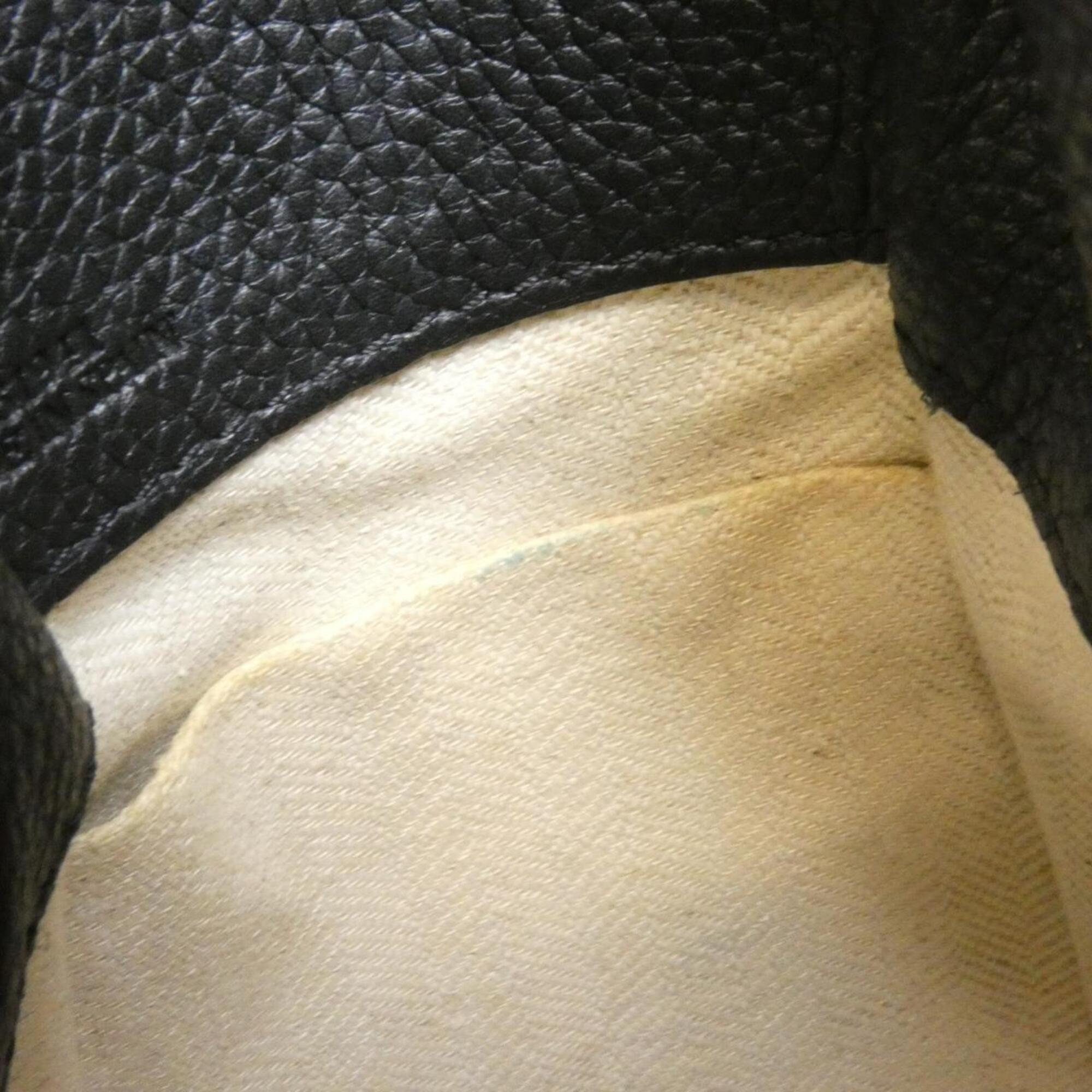 Loewe Black Canvas Leather Shoulder Bag (Pre-Owned)