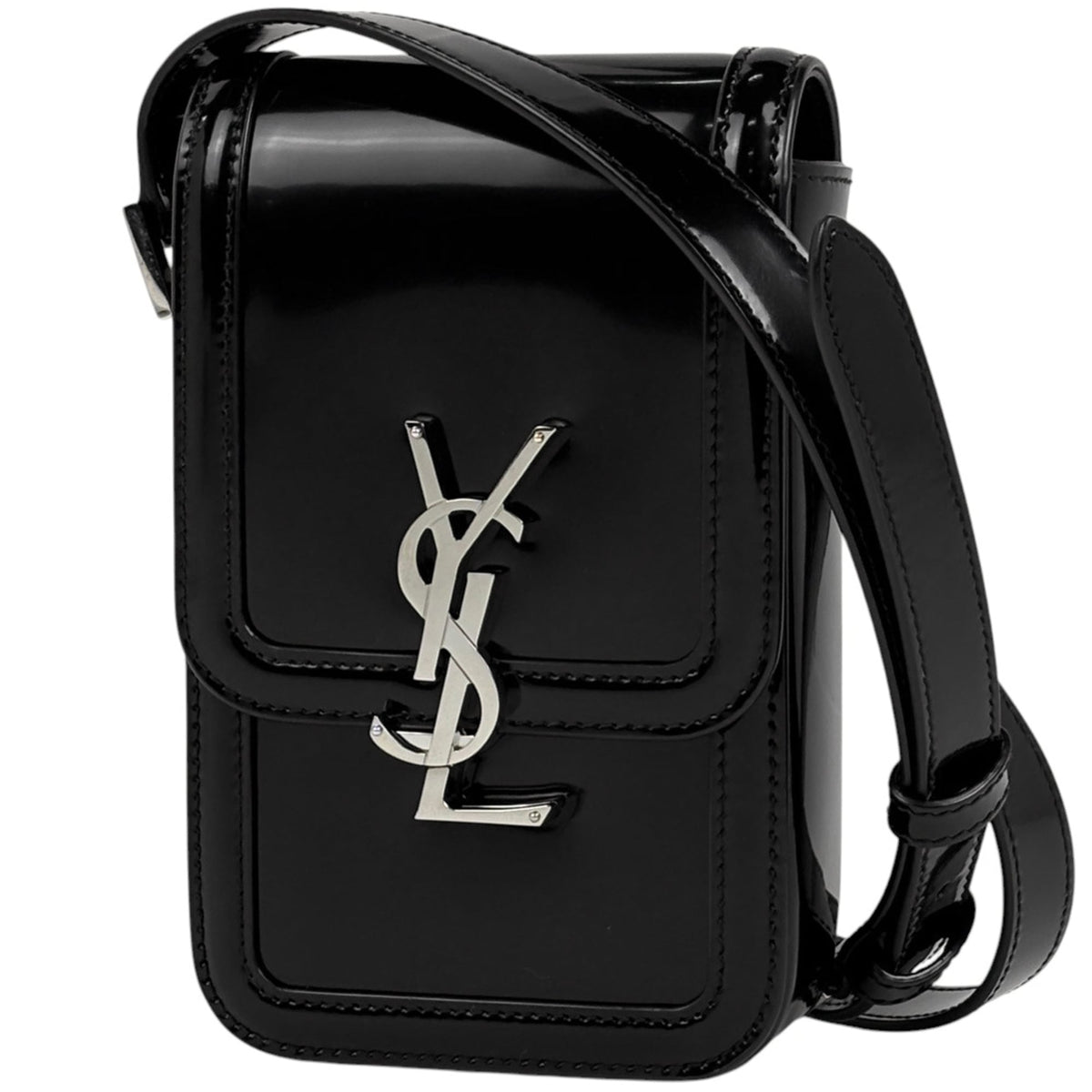 Saint Laurent Black Leather Shoulder Bag (Pre-Owned)