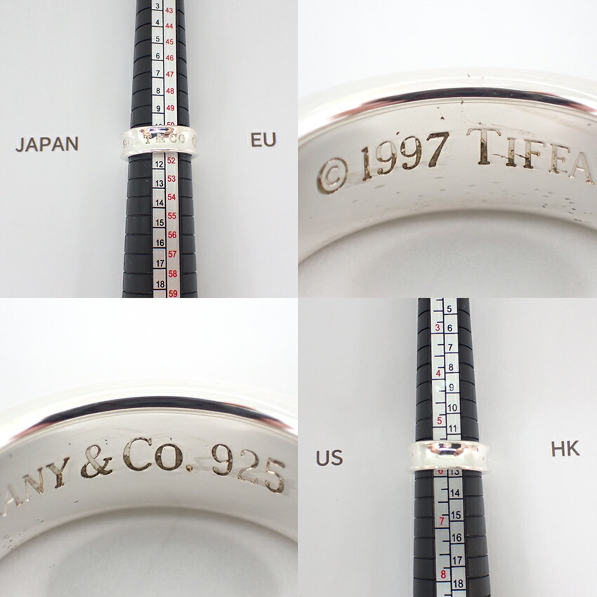 Tiffany Sterling Silver 925 Band Ring (Pre-Owned)