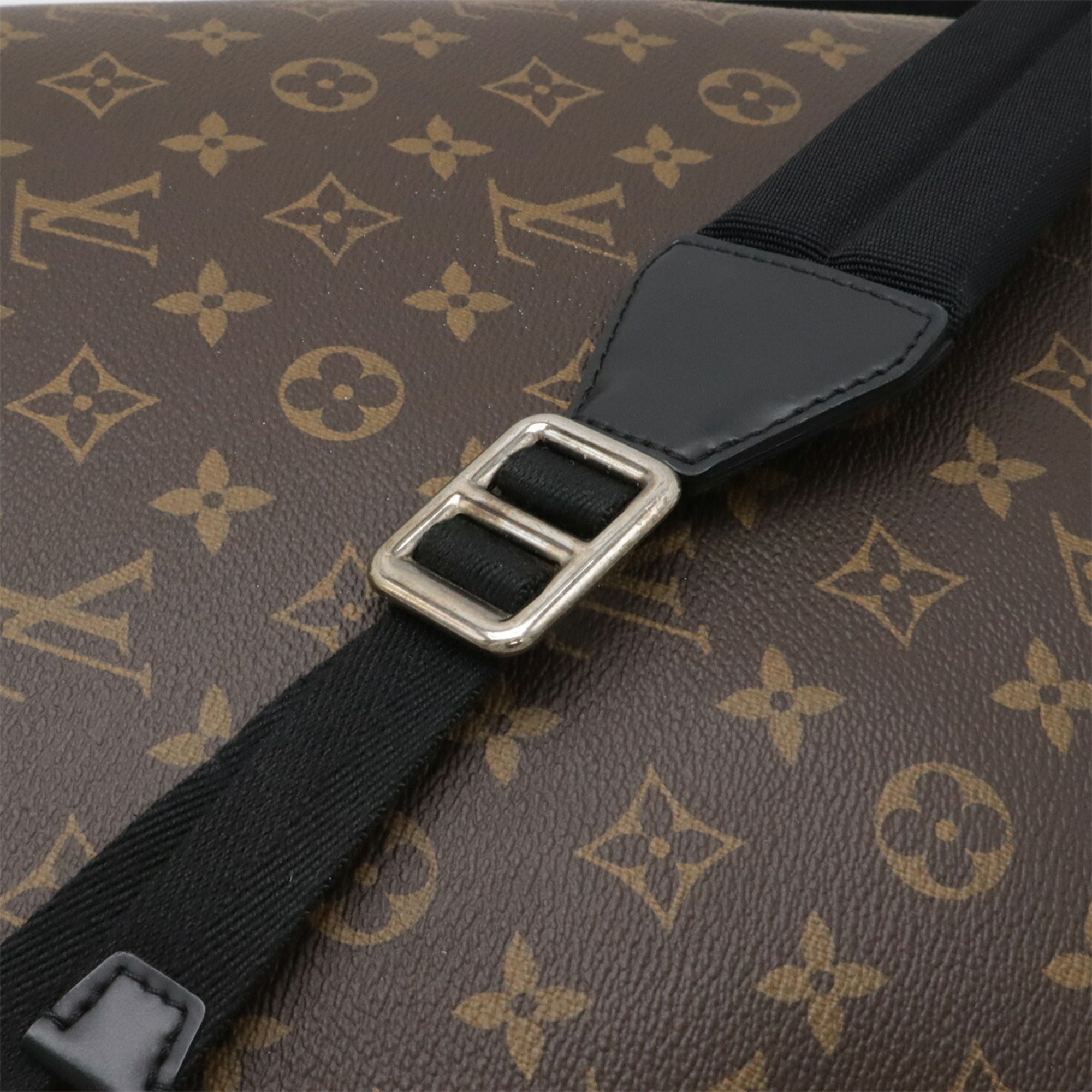 Louis Vuitton 2004 Spring Summer Collection Black Brown Monogram Canvas Backpack Shoulder Bag (Pre-Owned)