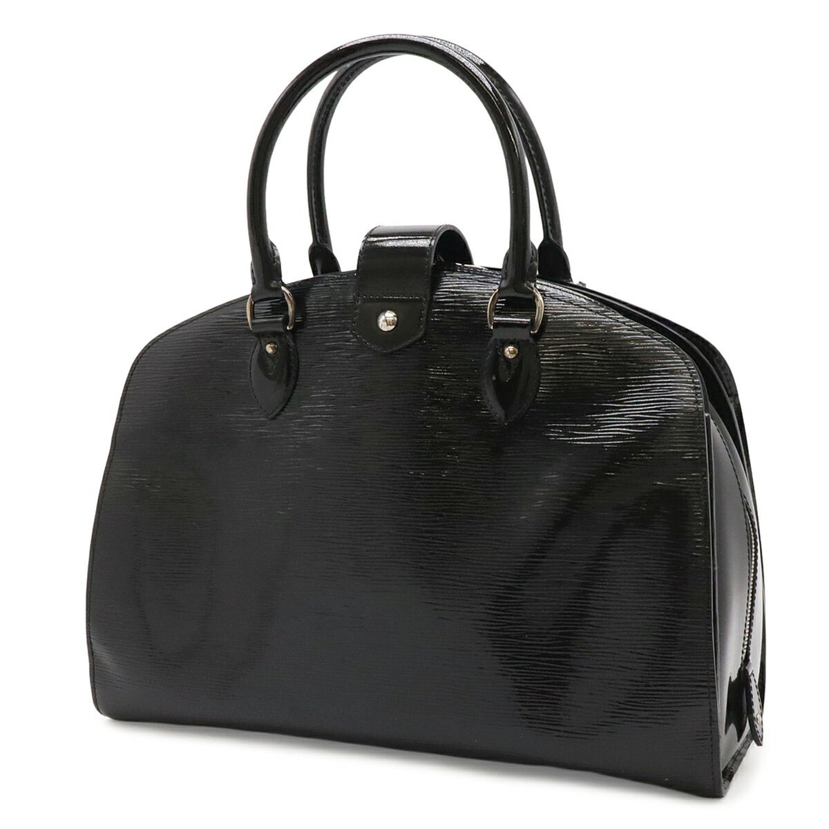 Louis Vuitton Black Noir Leather Handbag Tote Bag (Pre-Owned)
