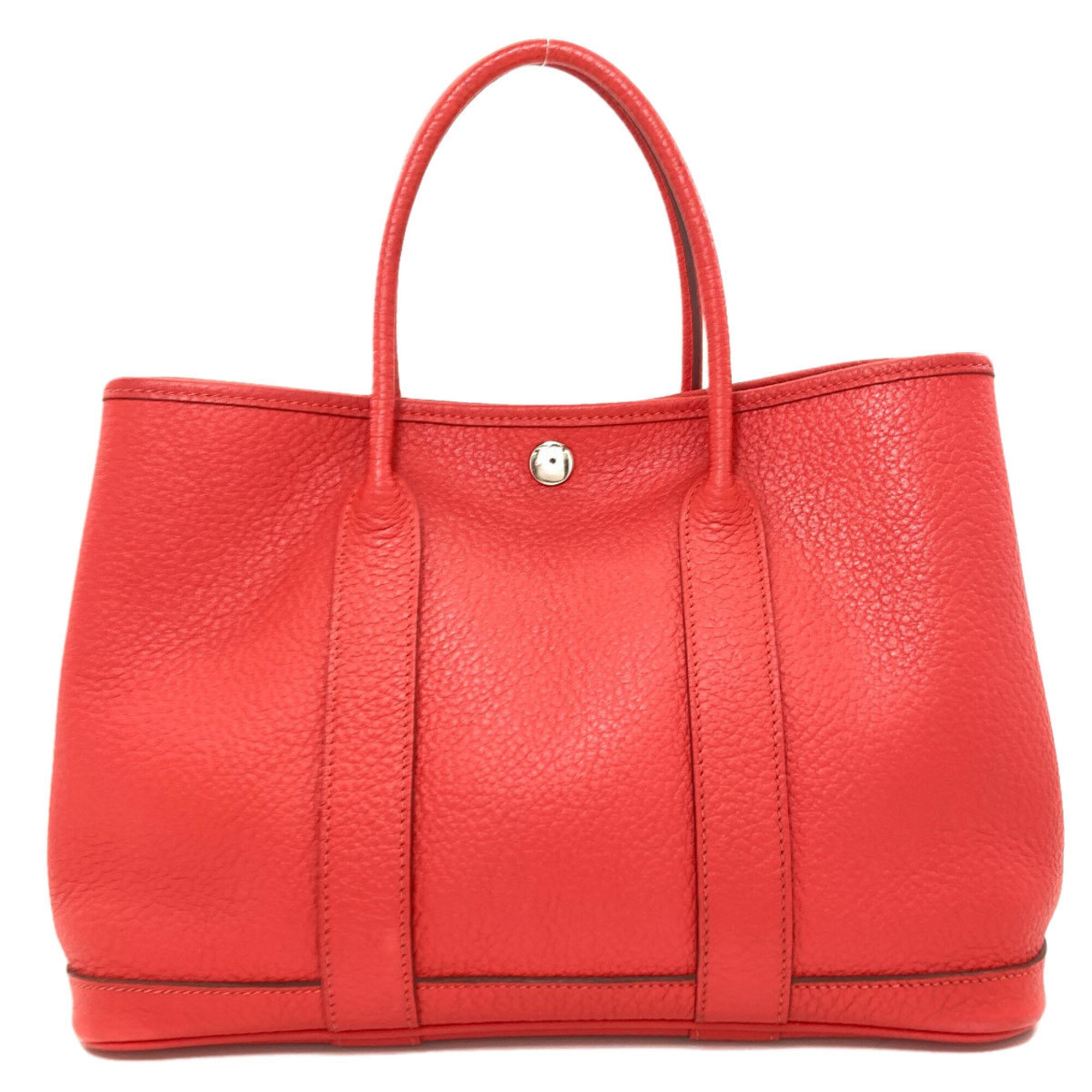 Hermes Garden Pink Negonda Leather Handbag (Pre-Owned)