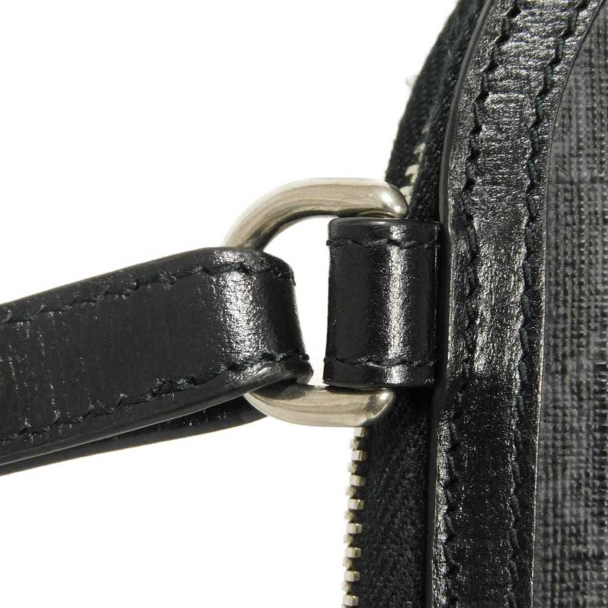Gucci Black Gg Supreme Leather Shoulder Bag (Pre-Owned)