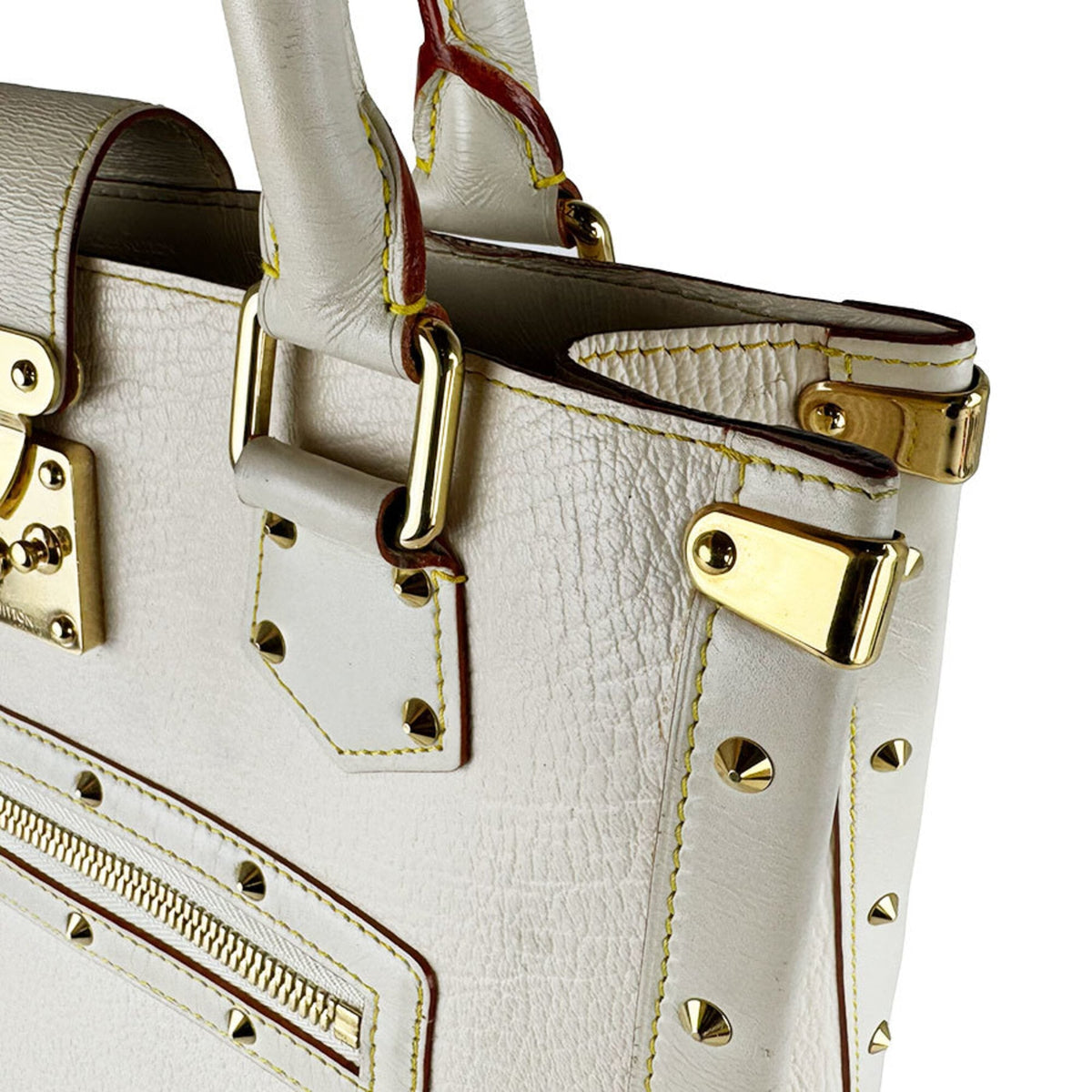 Louis Vuitton Blanc Leather Handbag (Pre-Owned)