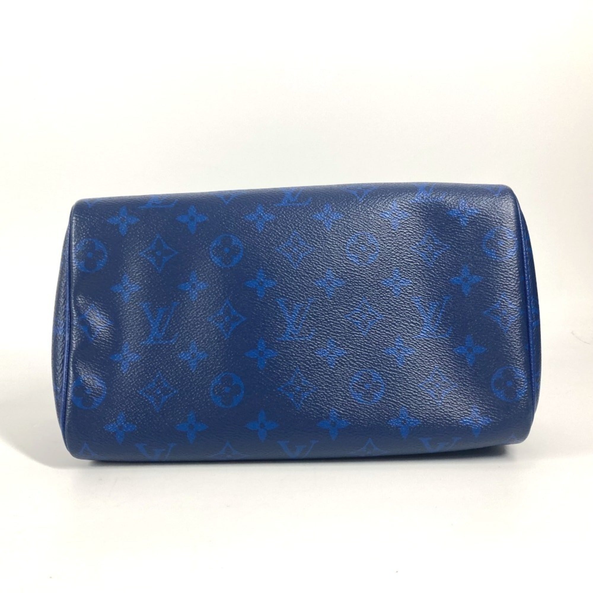 Louis Vuitton Taiga Blue Taiga Leather Monogram Clutch Bag Handbag (Pre-Owned)
