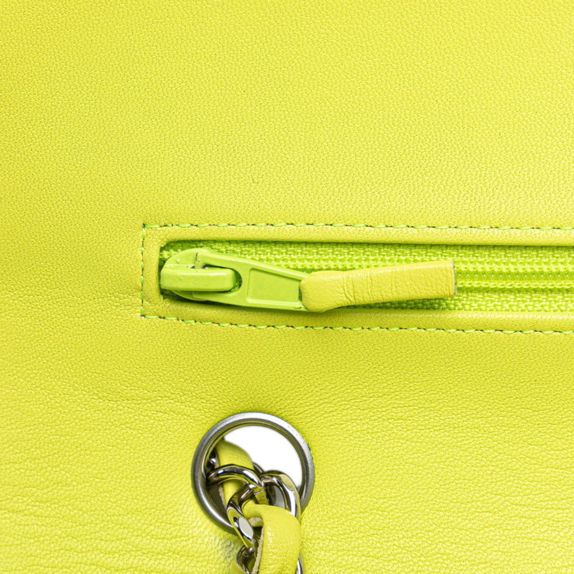 Chanel Matelasse Yellow Handbag Shoulder Bag (Pre-Owned)