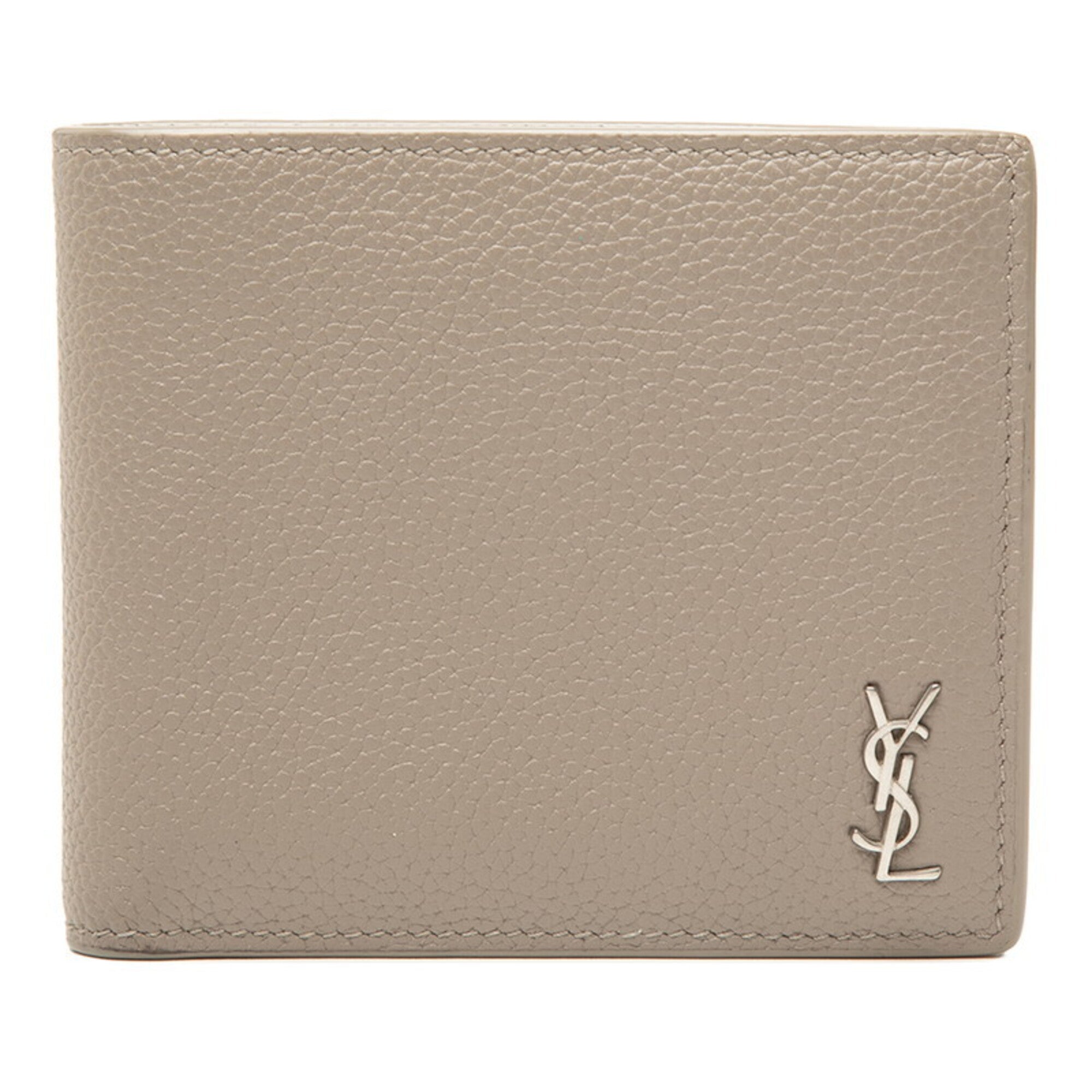 Saint Laurent Beige Leather Wallet (Bi-Fold) (Pre-Owned)