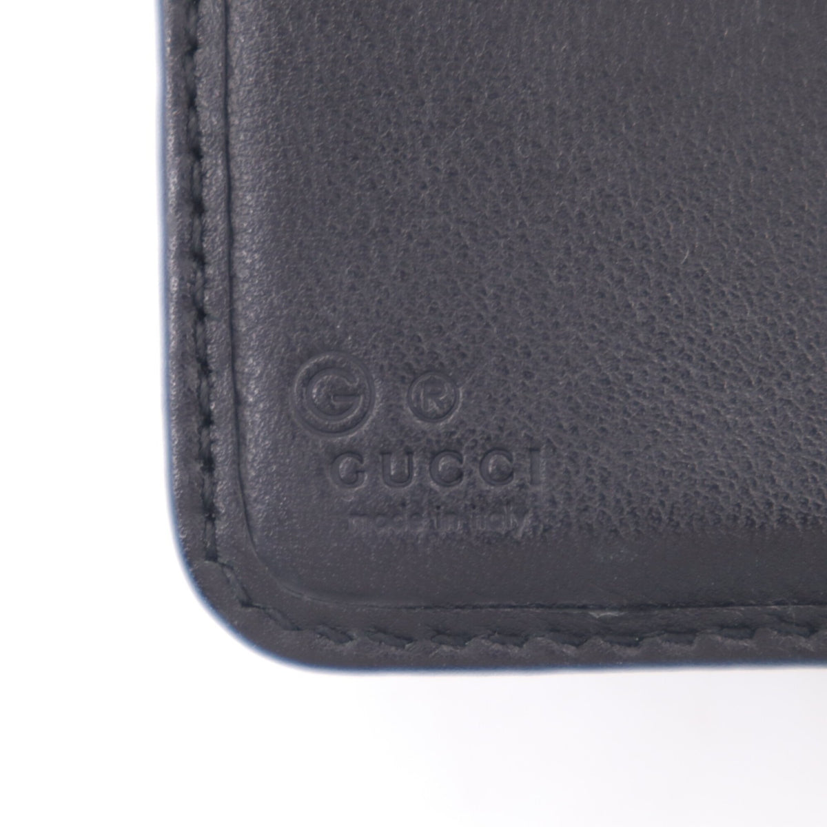 Gucci Microguccissima Black Leather Wallet (Bi-Fold) (Pre-Owned)