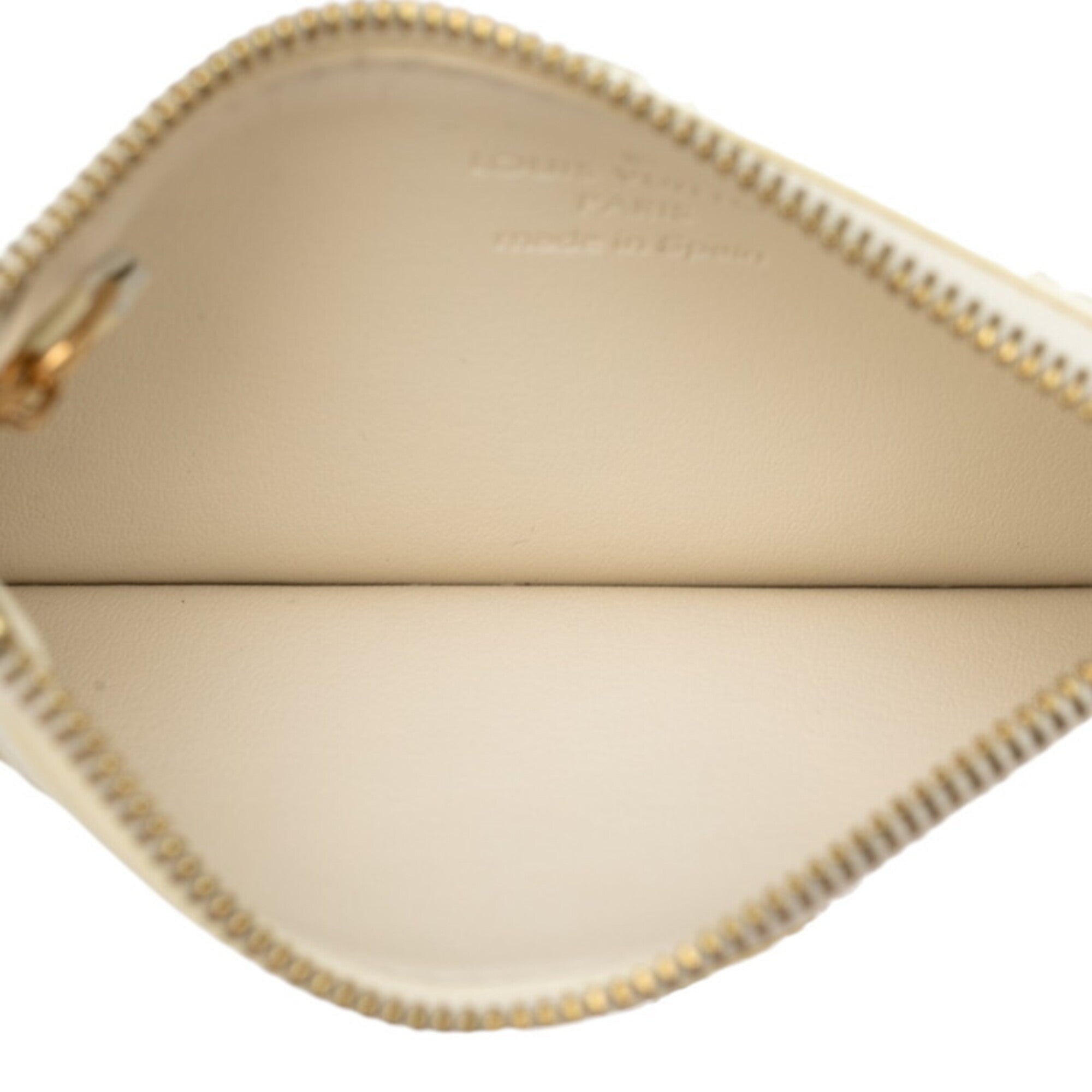 Louis Vuitton Beige Pearl Patent Leather Coin Purse/Coin Case (Pre-Owned)