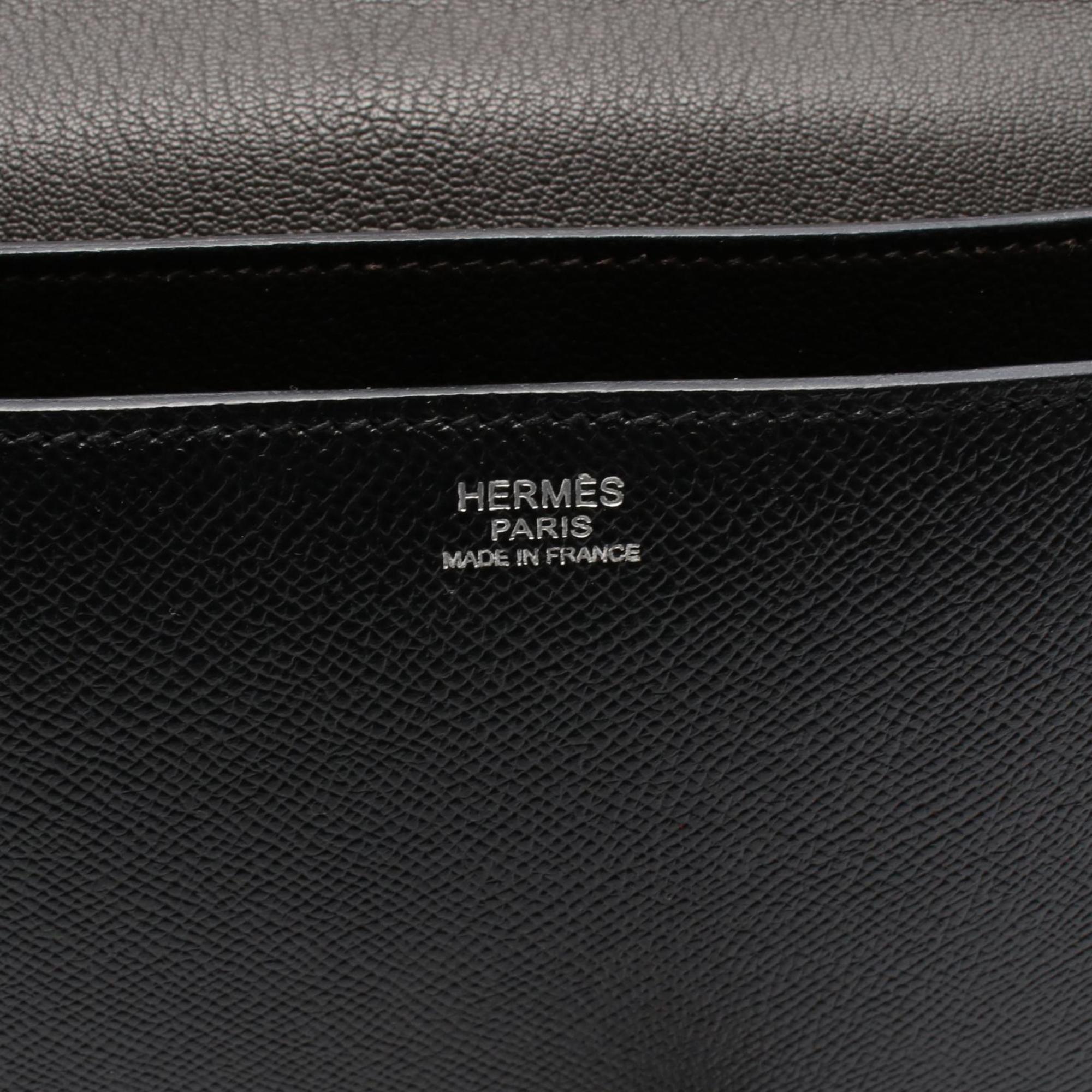 Hermes Black Epsom Leather Shoulder Bag (Pre-Owned)