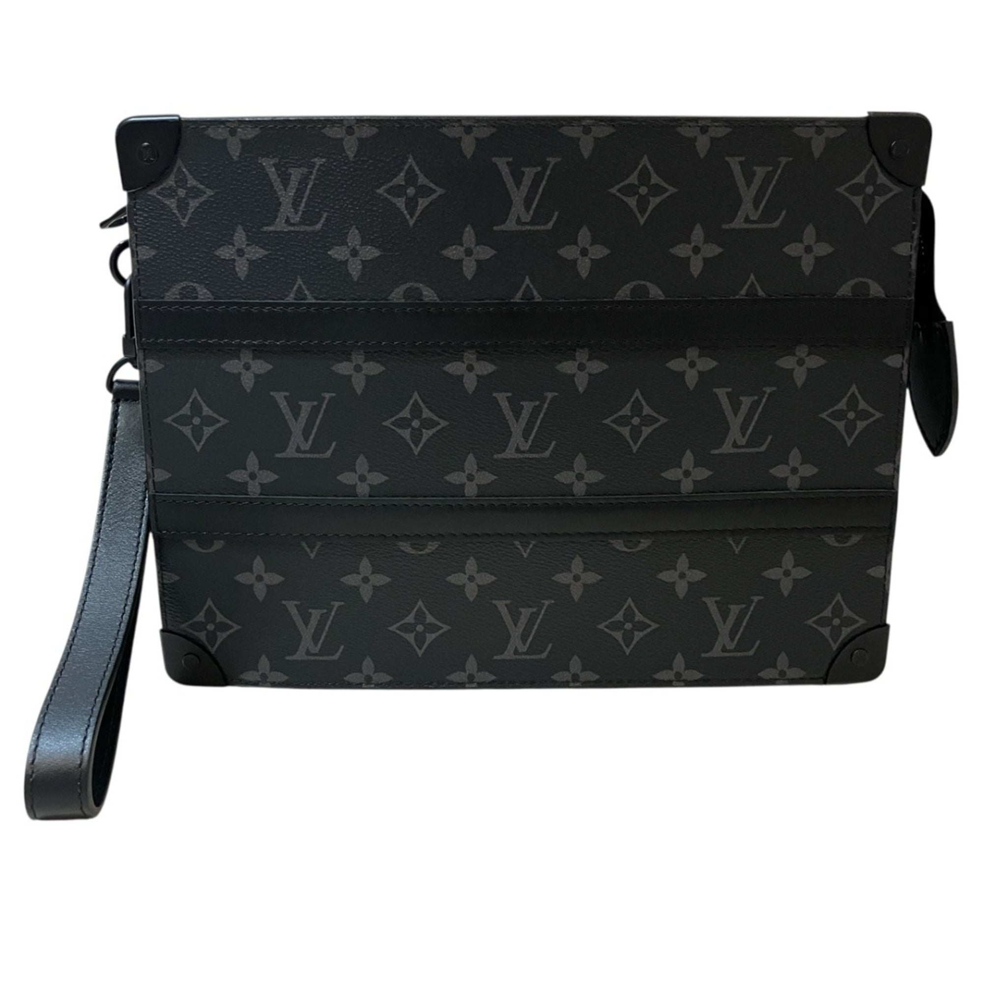 Louis Vuitton Monogram Eclipse Black Monogram Eclipse Clutch Bag Pochette (Pre-Owned)