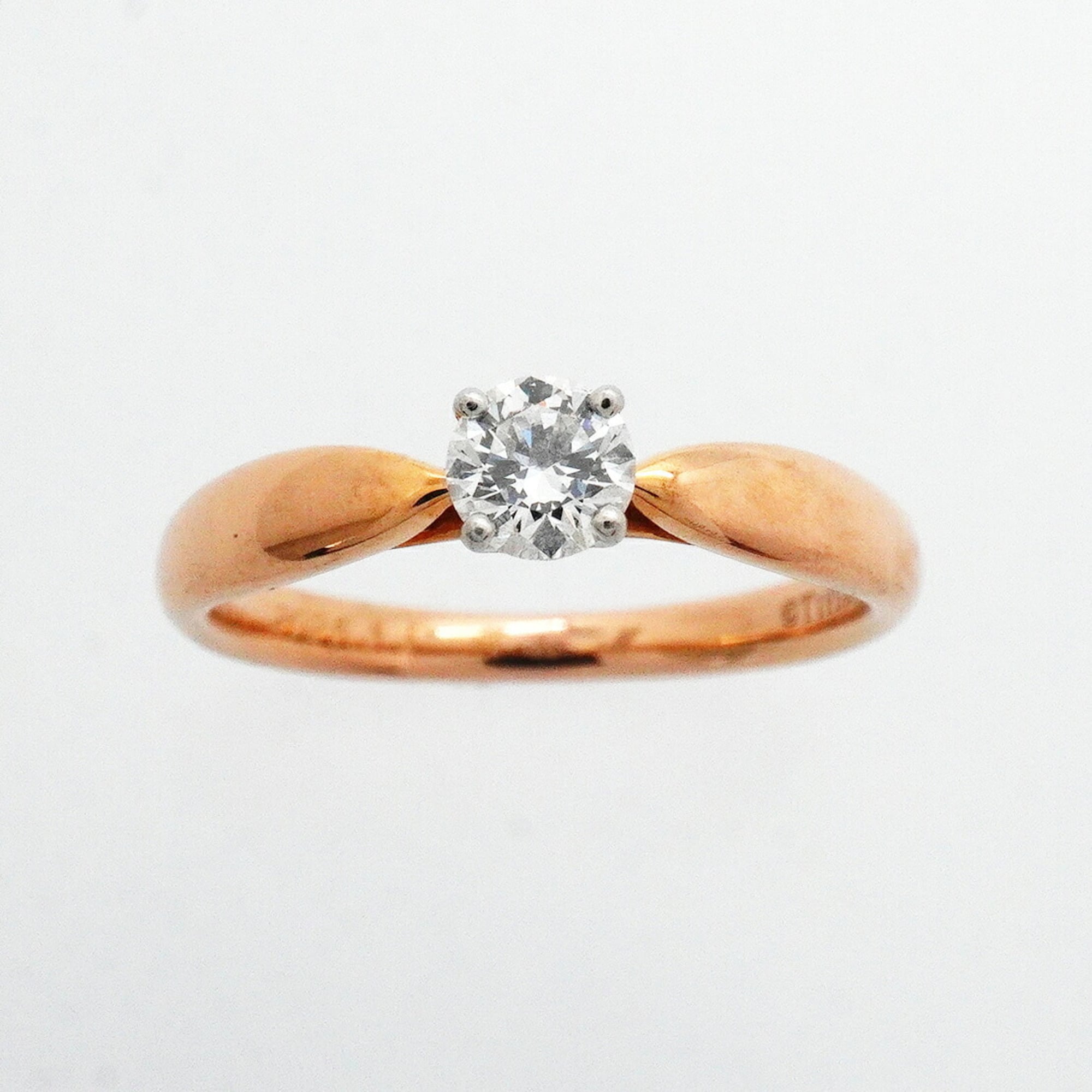 Tiffany Pink Gold (18K) Platinum 950 Band Ring (Pre-Owned)