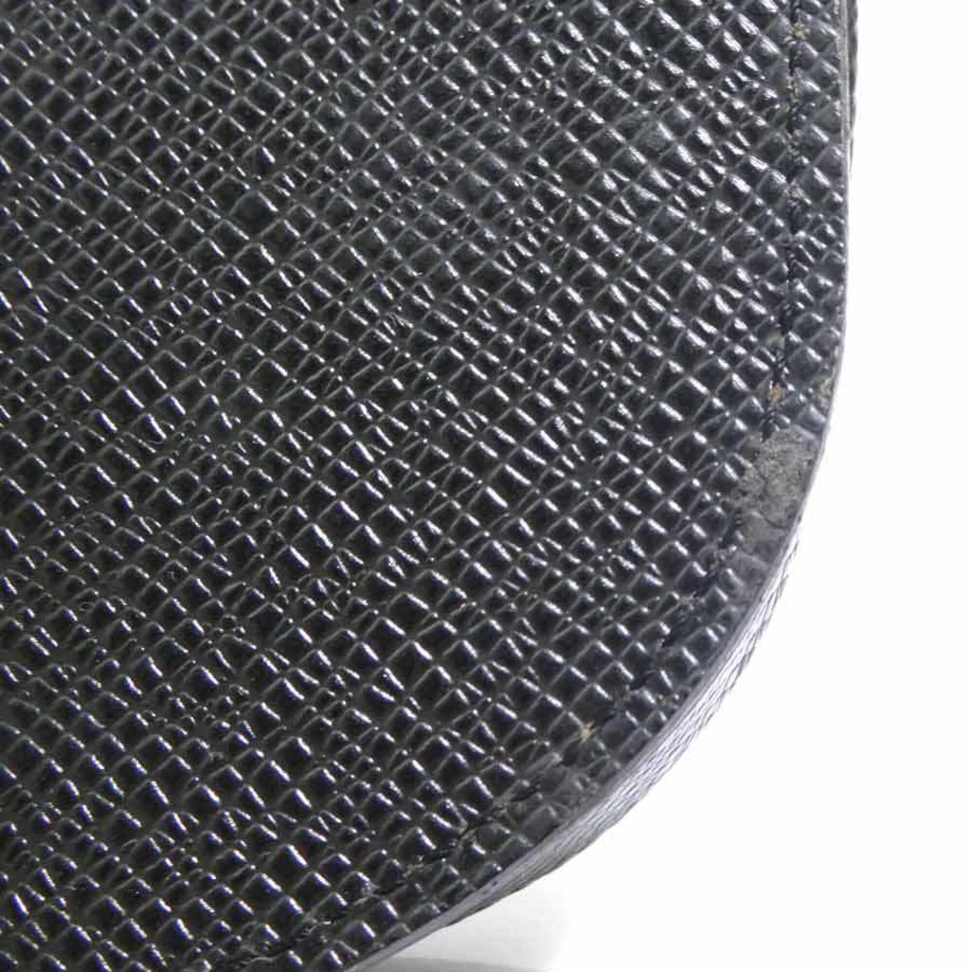 Louis Vuitton Black Taiga Leather Coin Purse/Coin Case (Pre-Owned)