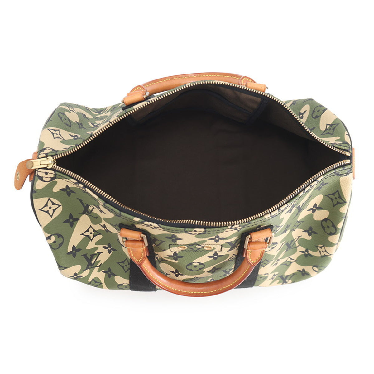 Louis Vuitton Camouflage Khaki Monogram Monogram Handbag (Pre-Owned)