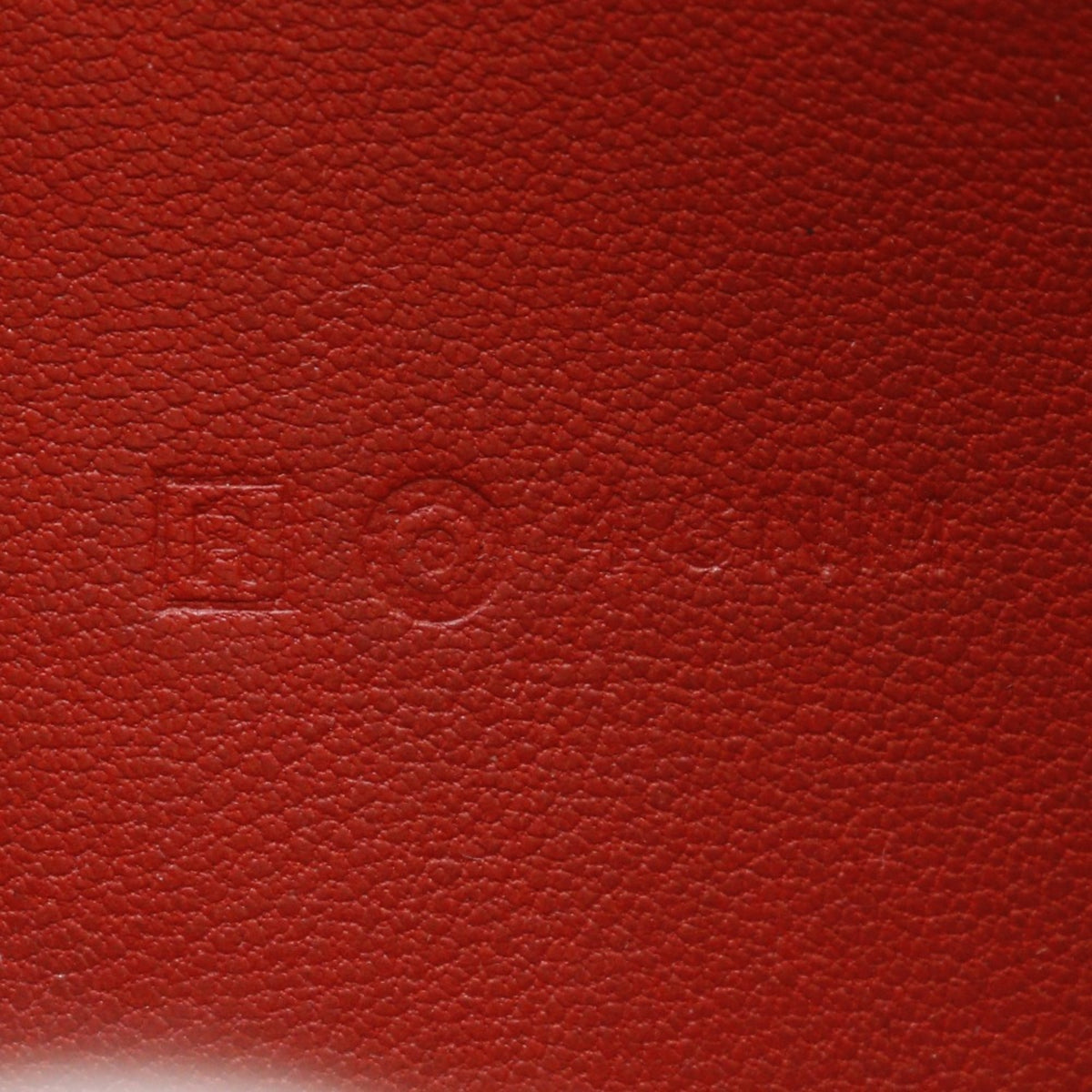 Hermes Dogon Red Color Togo Leather Long Wallet (Bi-Fold) (Pre-Owned)
