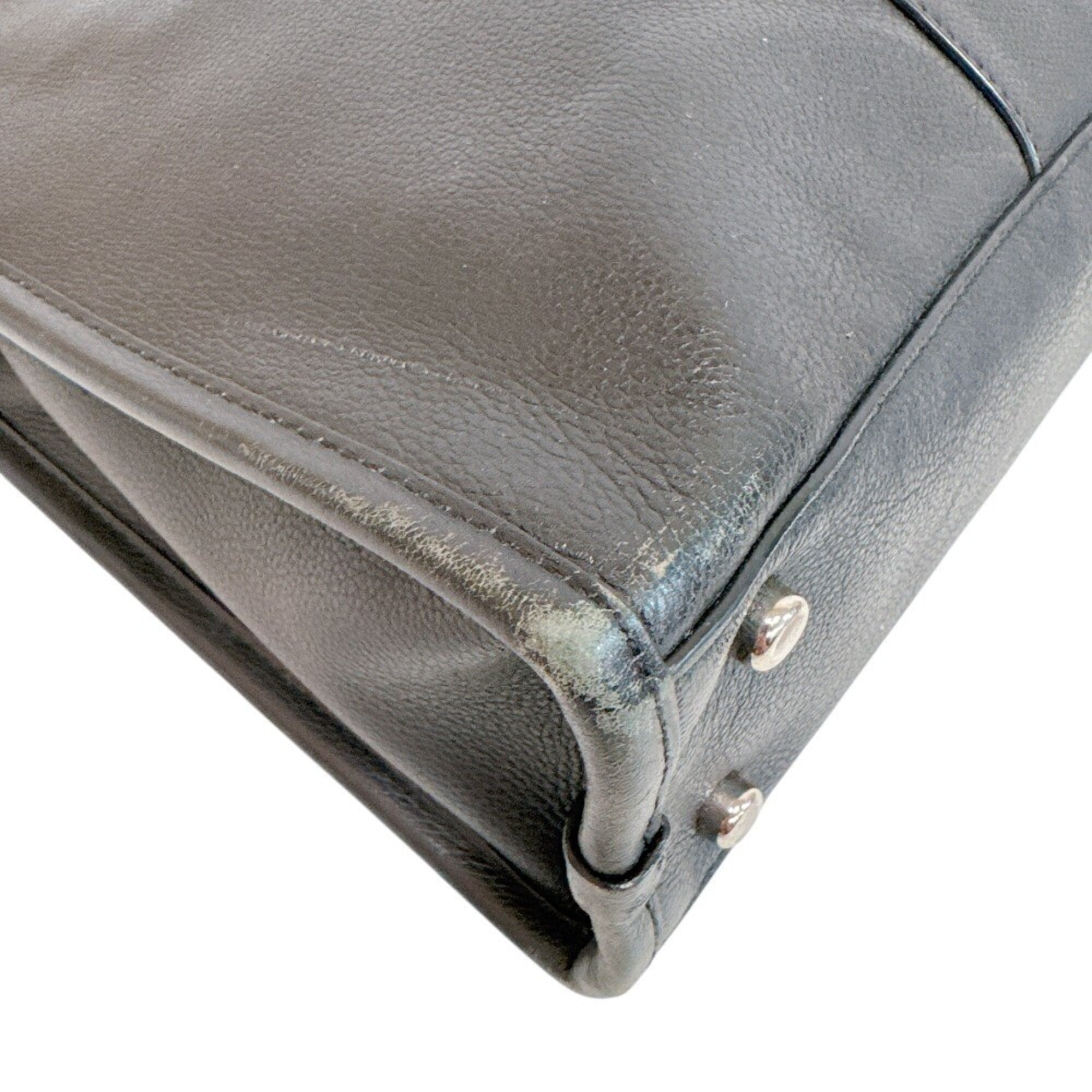 Coach Black Leather Briefcase (Pre-Owned)
