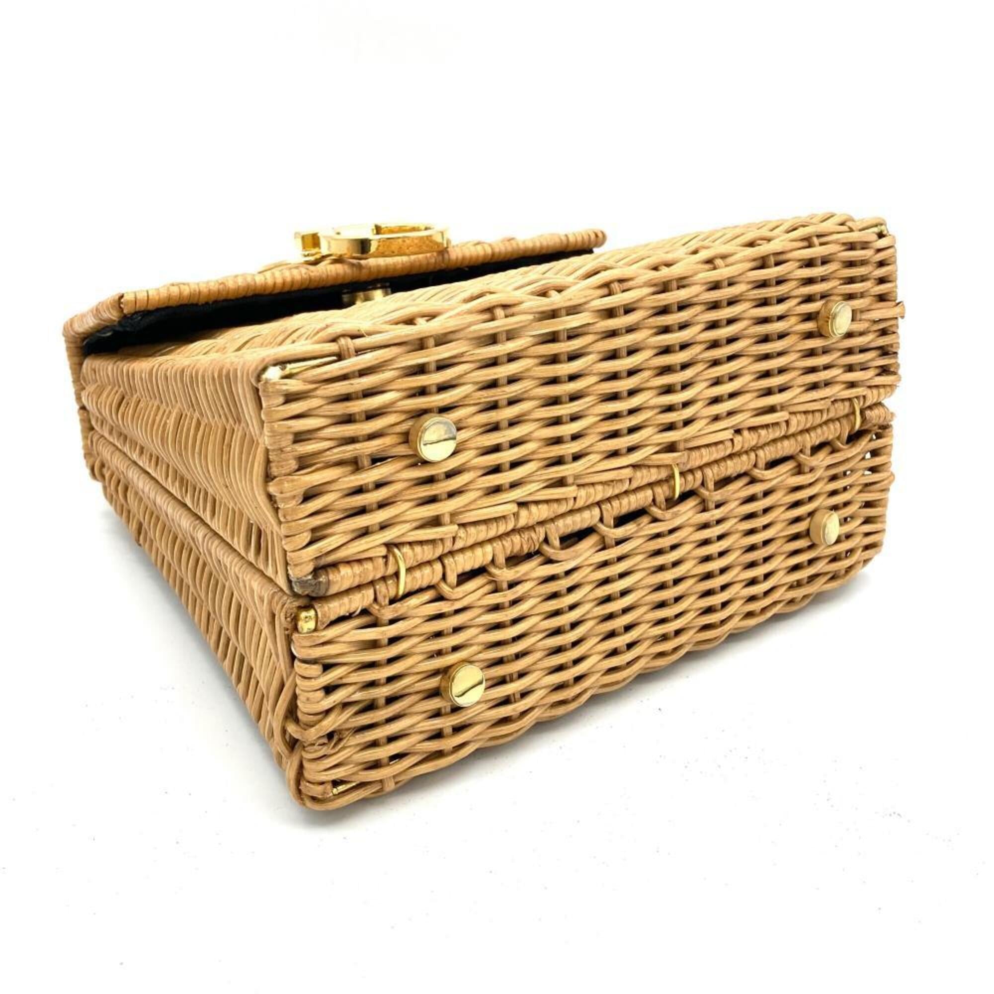 Salvatore Ferragamo Beige Wisteria Vine Handbag (Pre-Owned)