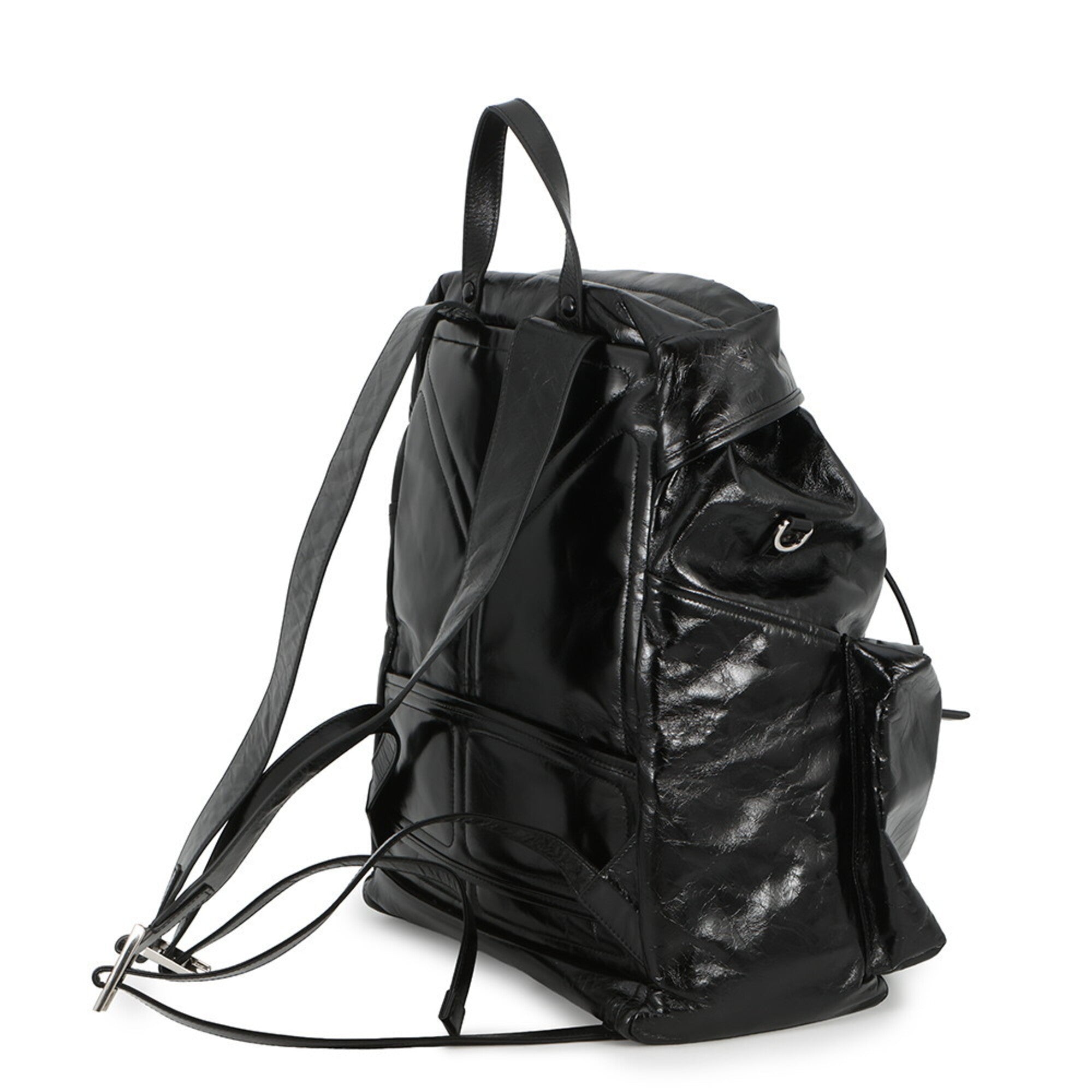 Prada Black Leather Backpack Shoulder Bag (Pre-Owned)